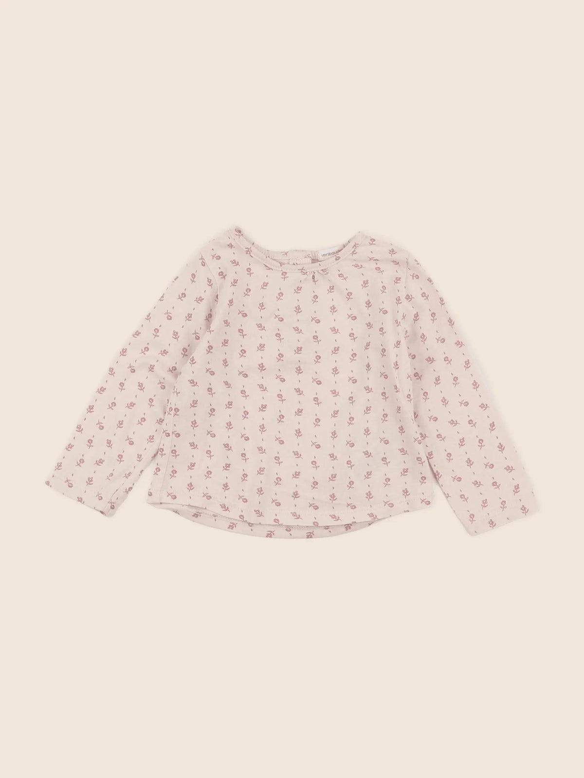 Vertbaudet - tee-shirt beige - 12 mois