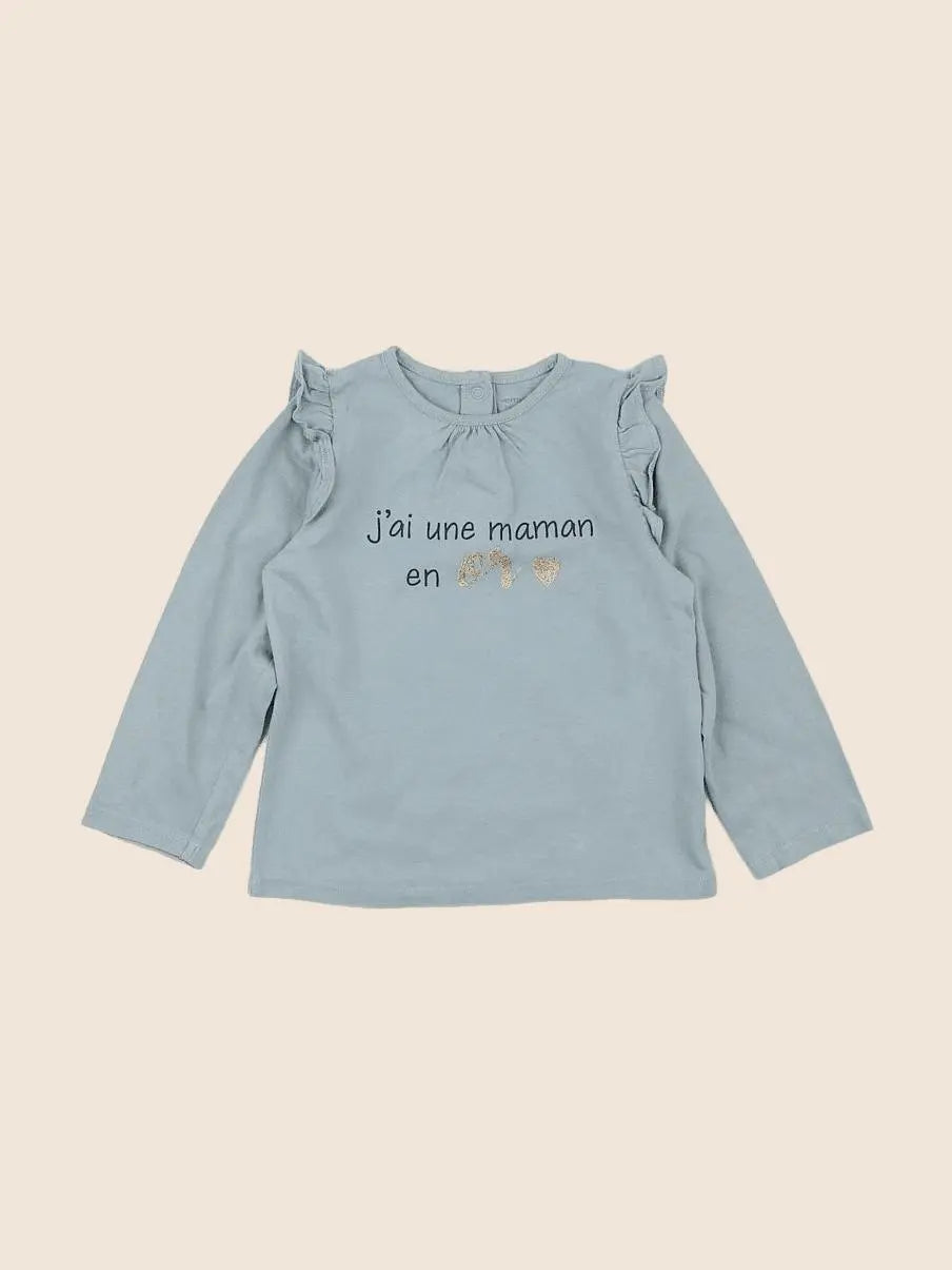Vertbaudet - tee-shirt vert - 3 ans