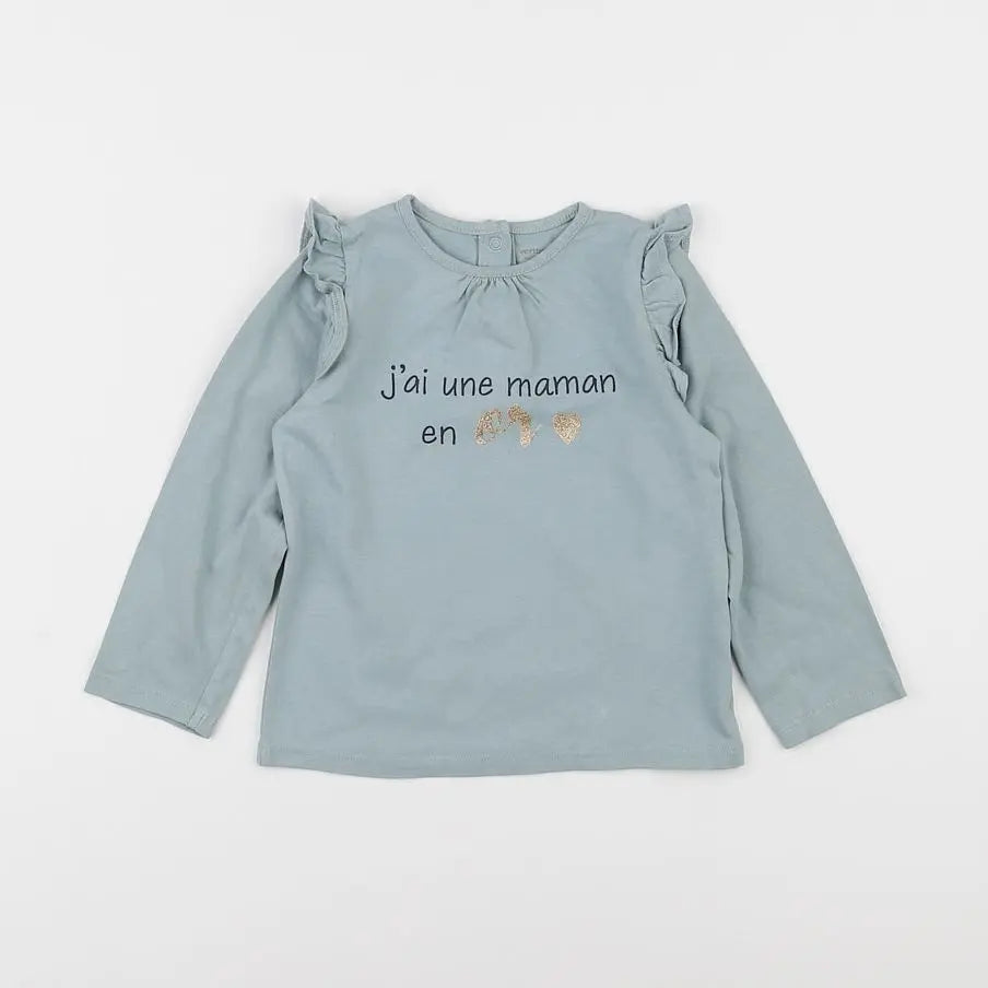 Vertbaudet - tee-shirt vert - 3 ans