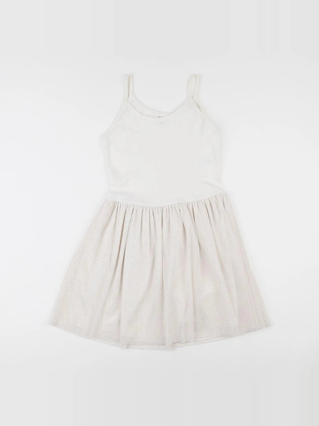 Petit Bateau - robe blanc - 10 ans