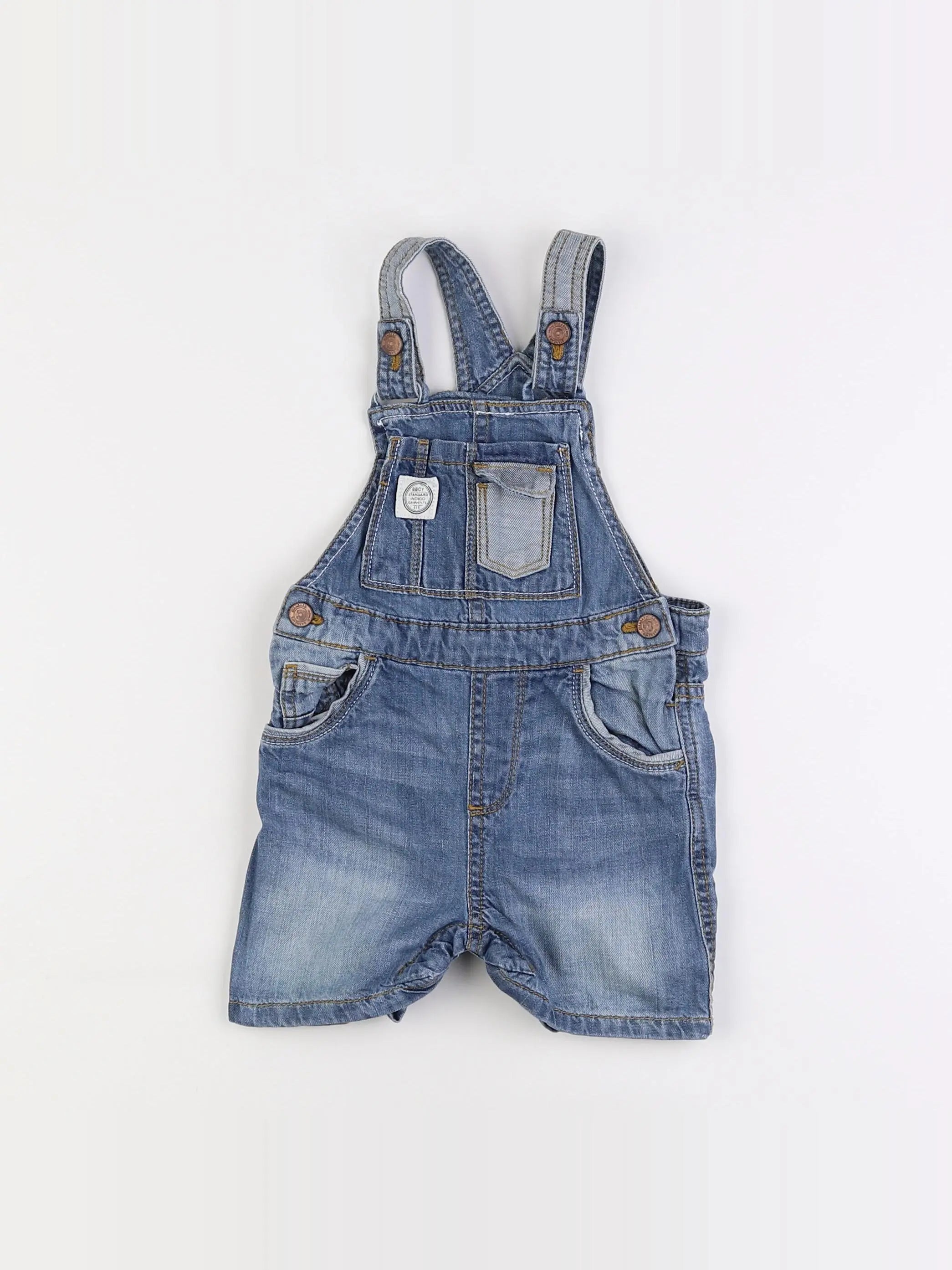 Zara - salopette bleu - 9/12 mois
