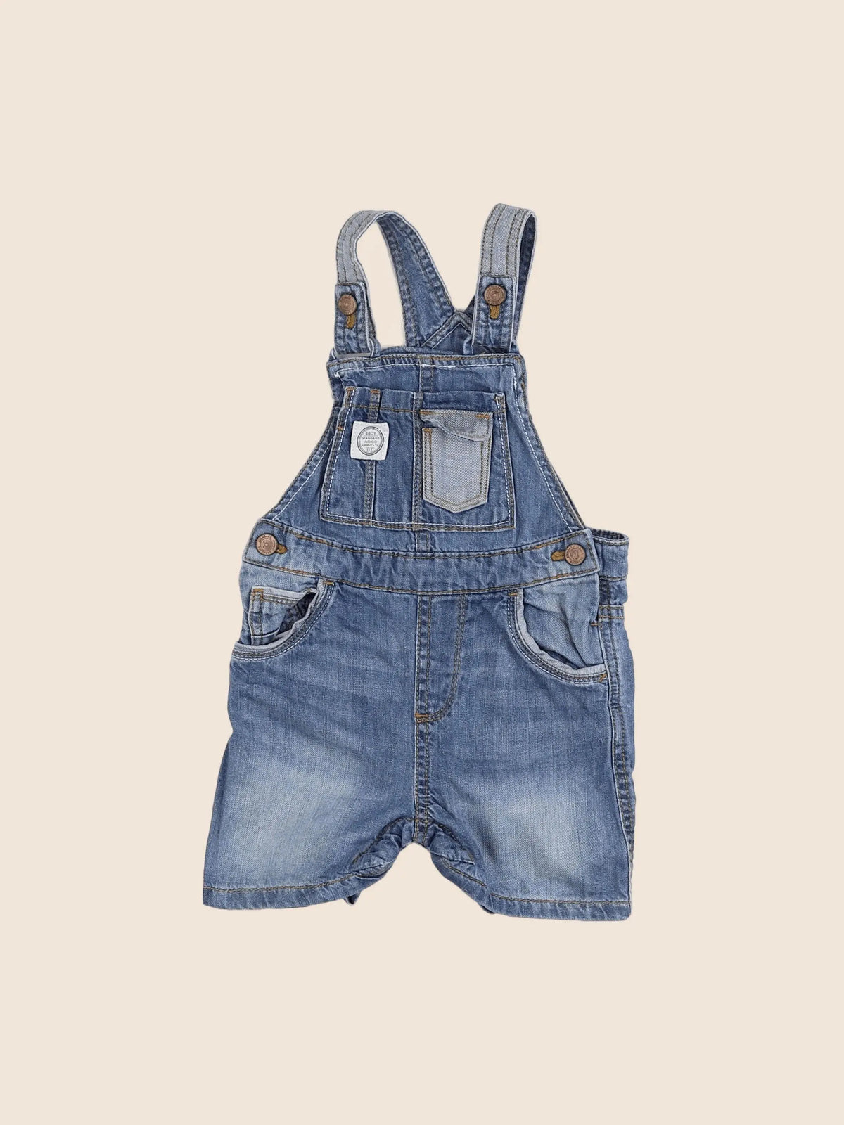 Zara - salopette bleu - 9/12 mois