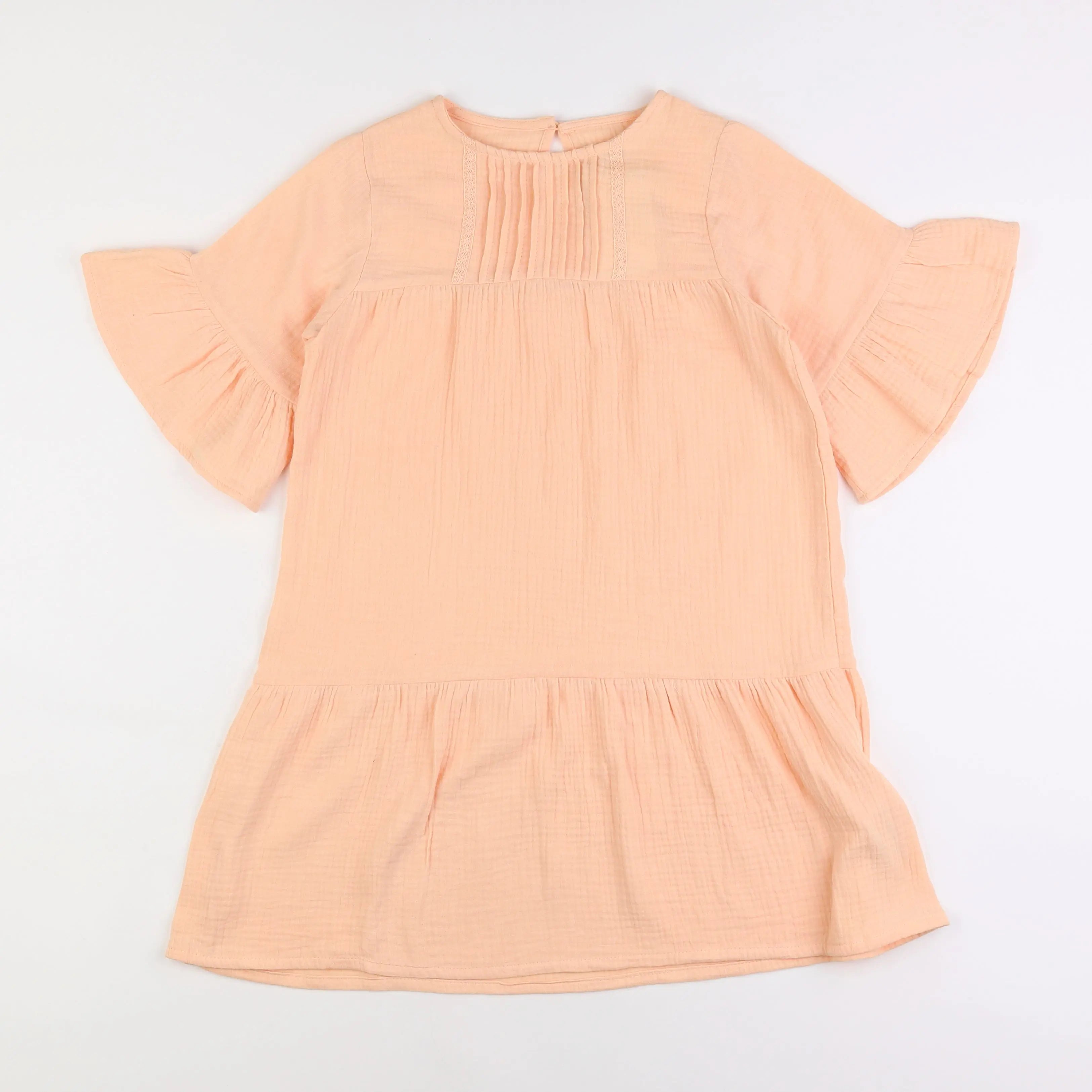 Vertbaudet - robe orange - 9 ans