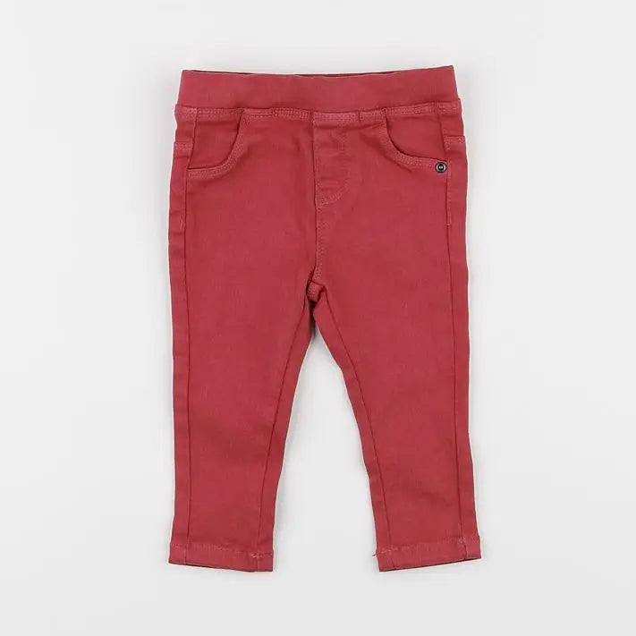 Vertbaudet - jegging rose - 12 mois