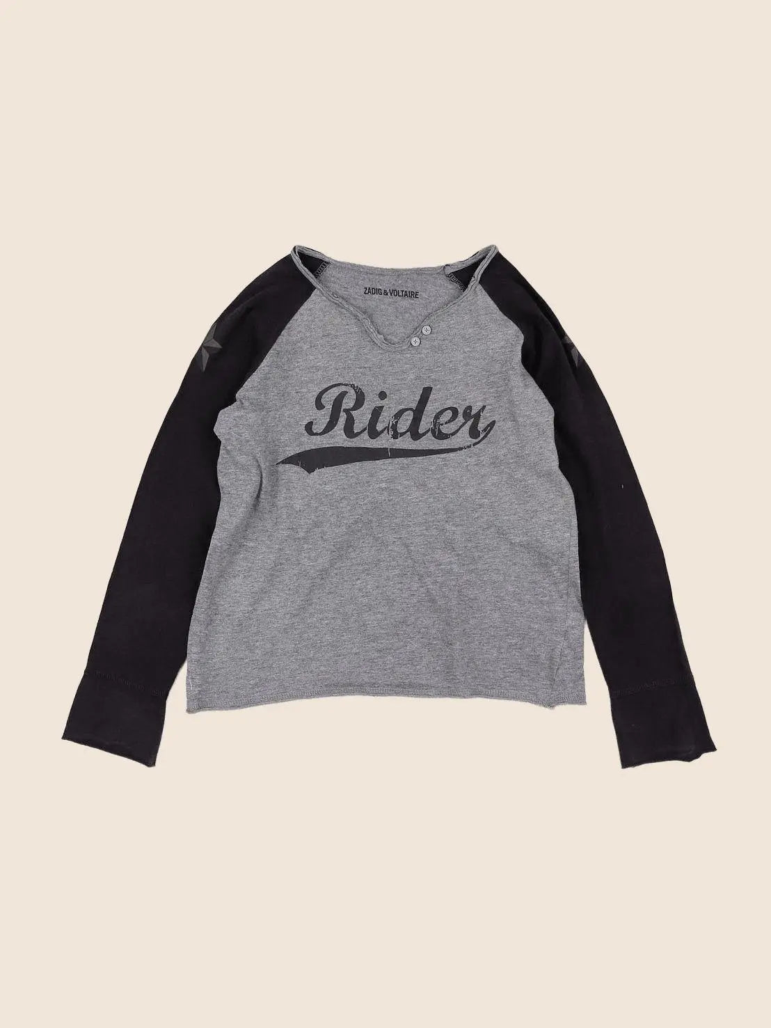 Zadig & Voltaire - tee-shirt gris - 8 ans