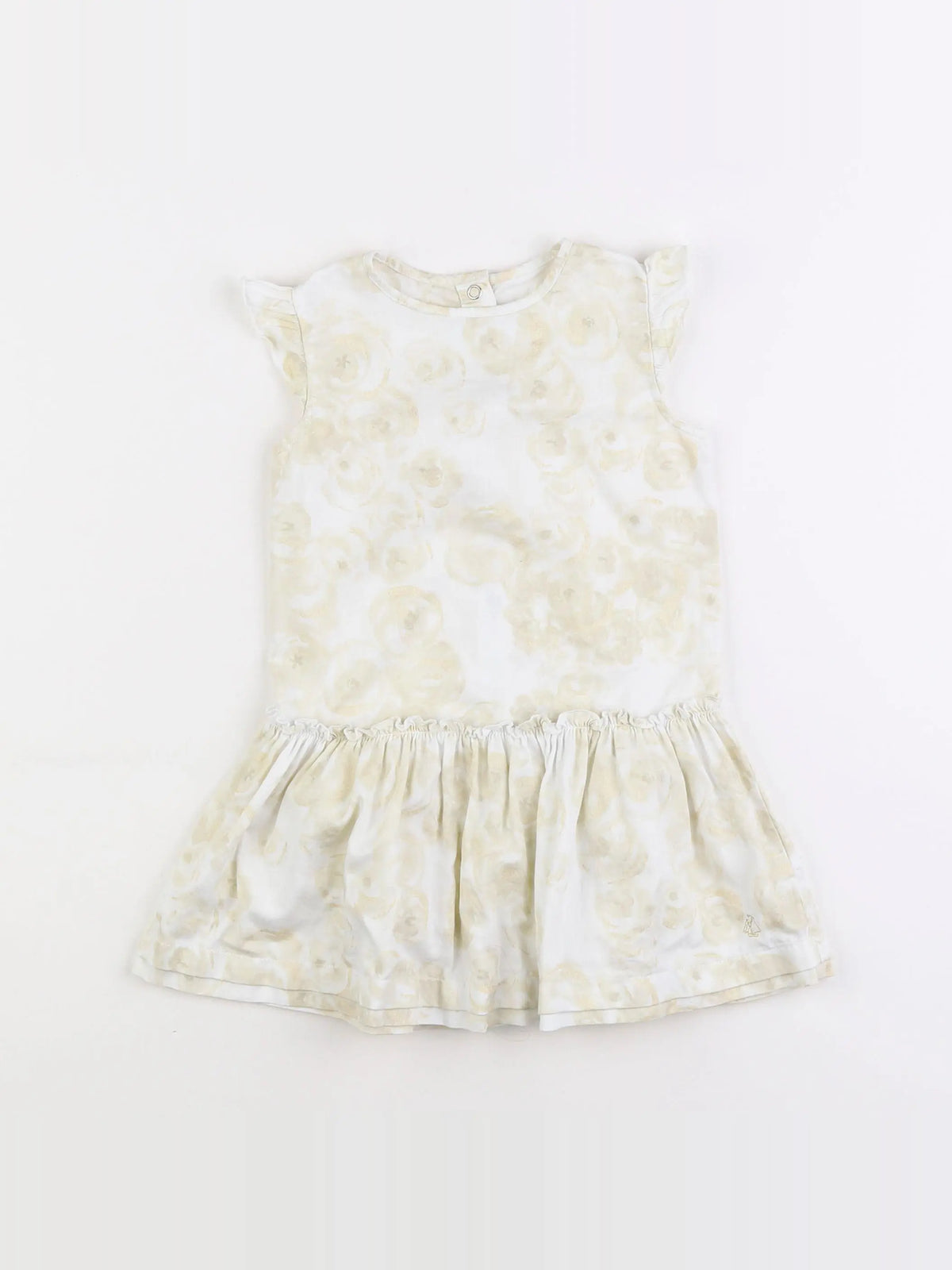 Petit Bateau - robe beige - 2 ans