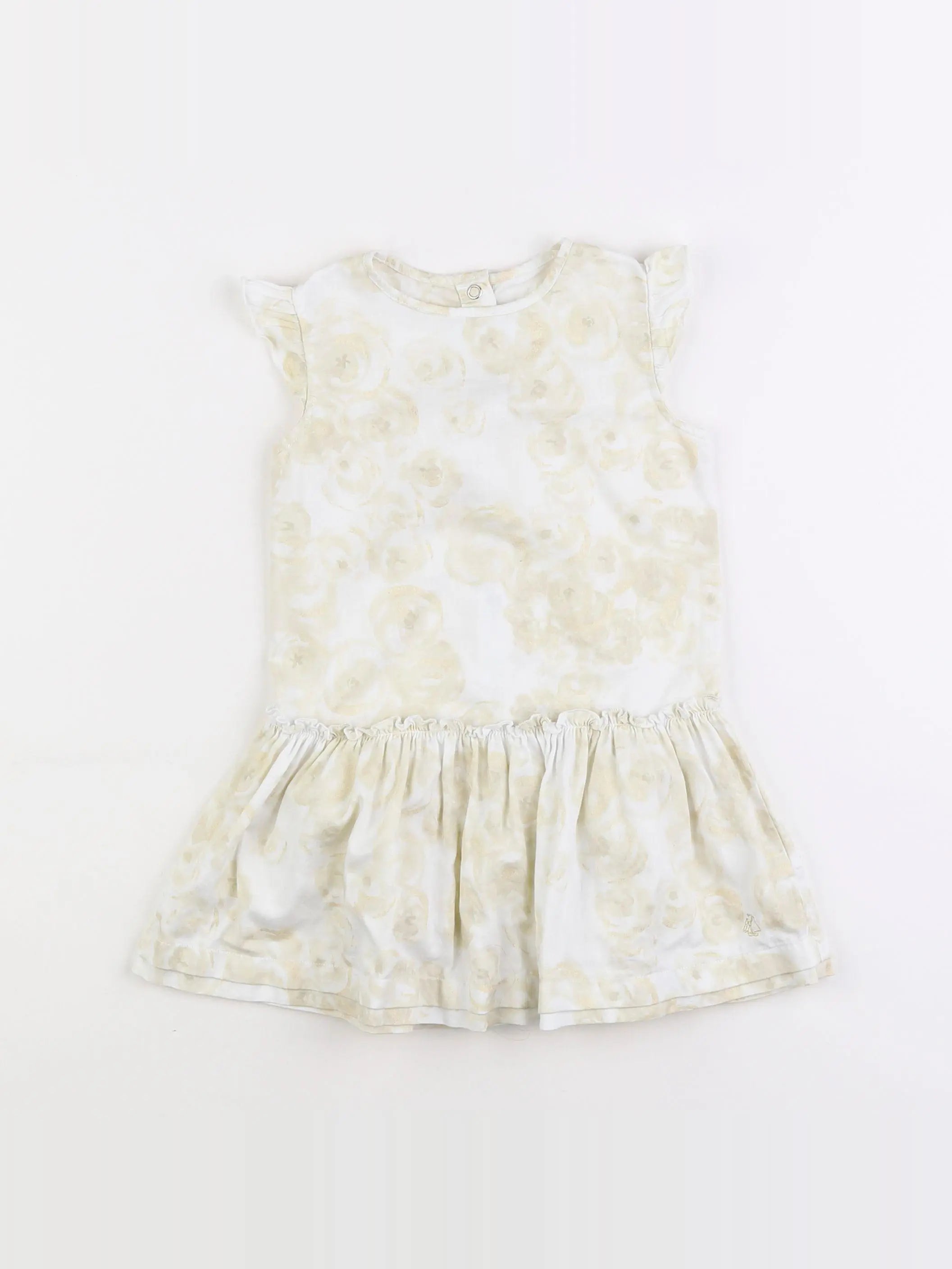 Petit Bateau - robe beige - 2 ans