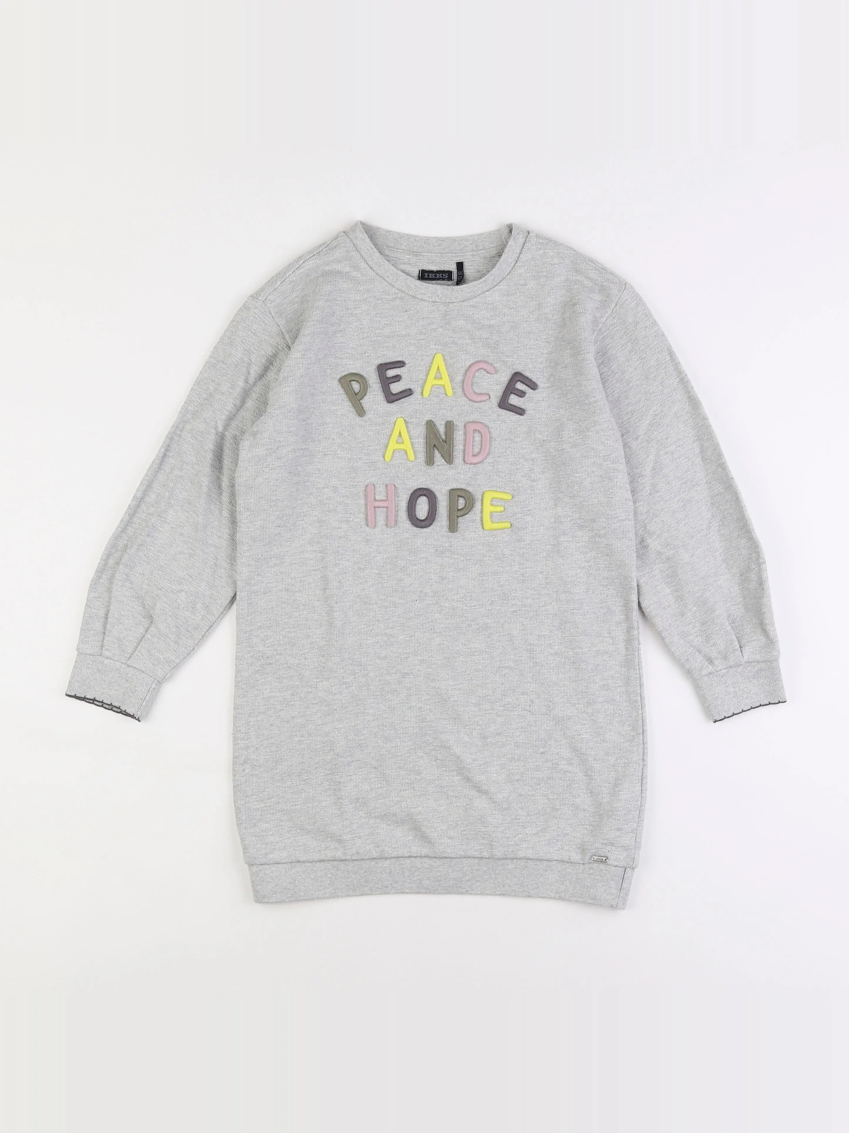 IKKS - robe gris - 8 ans
