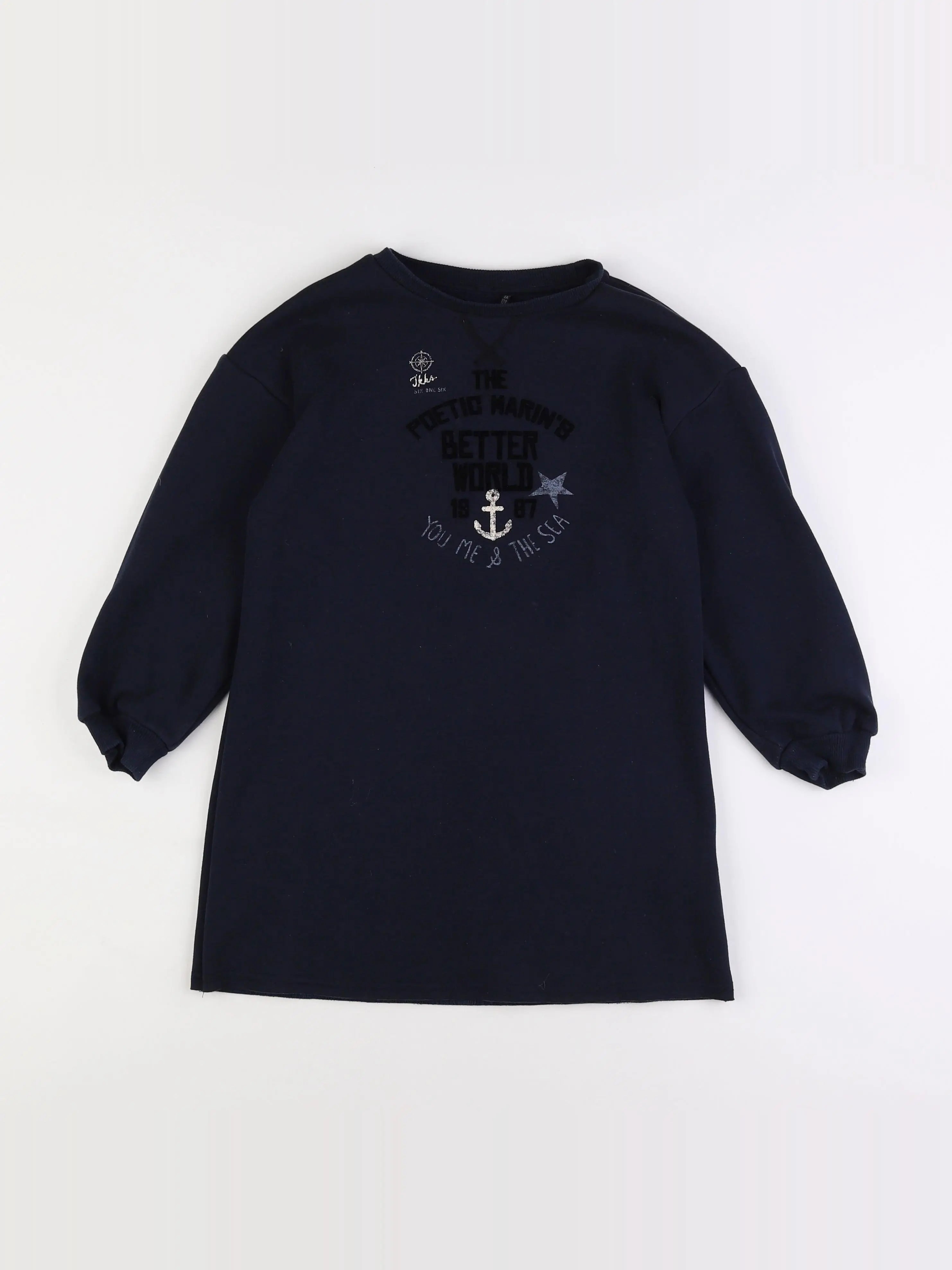 IKKS - robe bleu - 8 ans