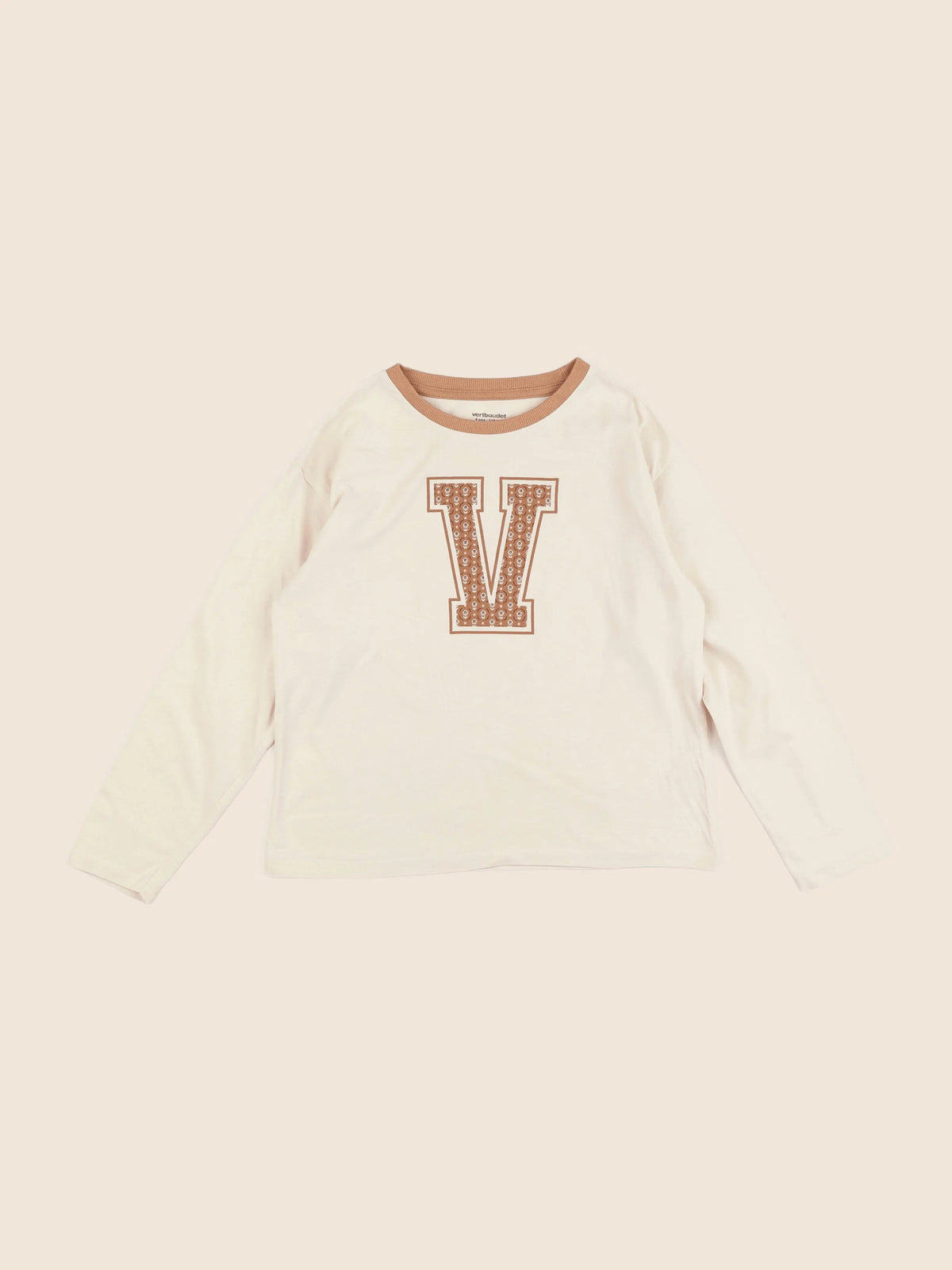 Vertbaudet - tee-shirt marron - 8 ans