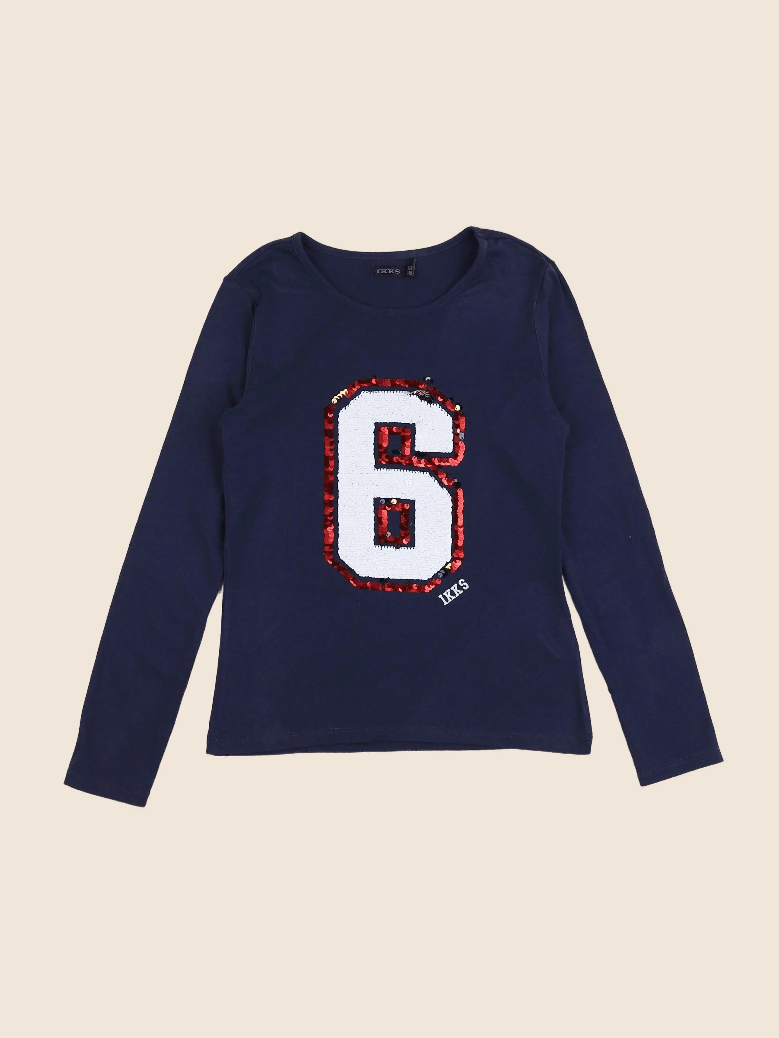 IKKS - tee-shirt bleu - 10 ans