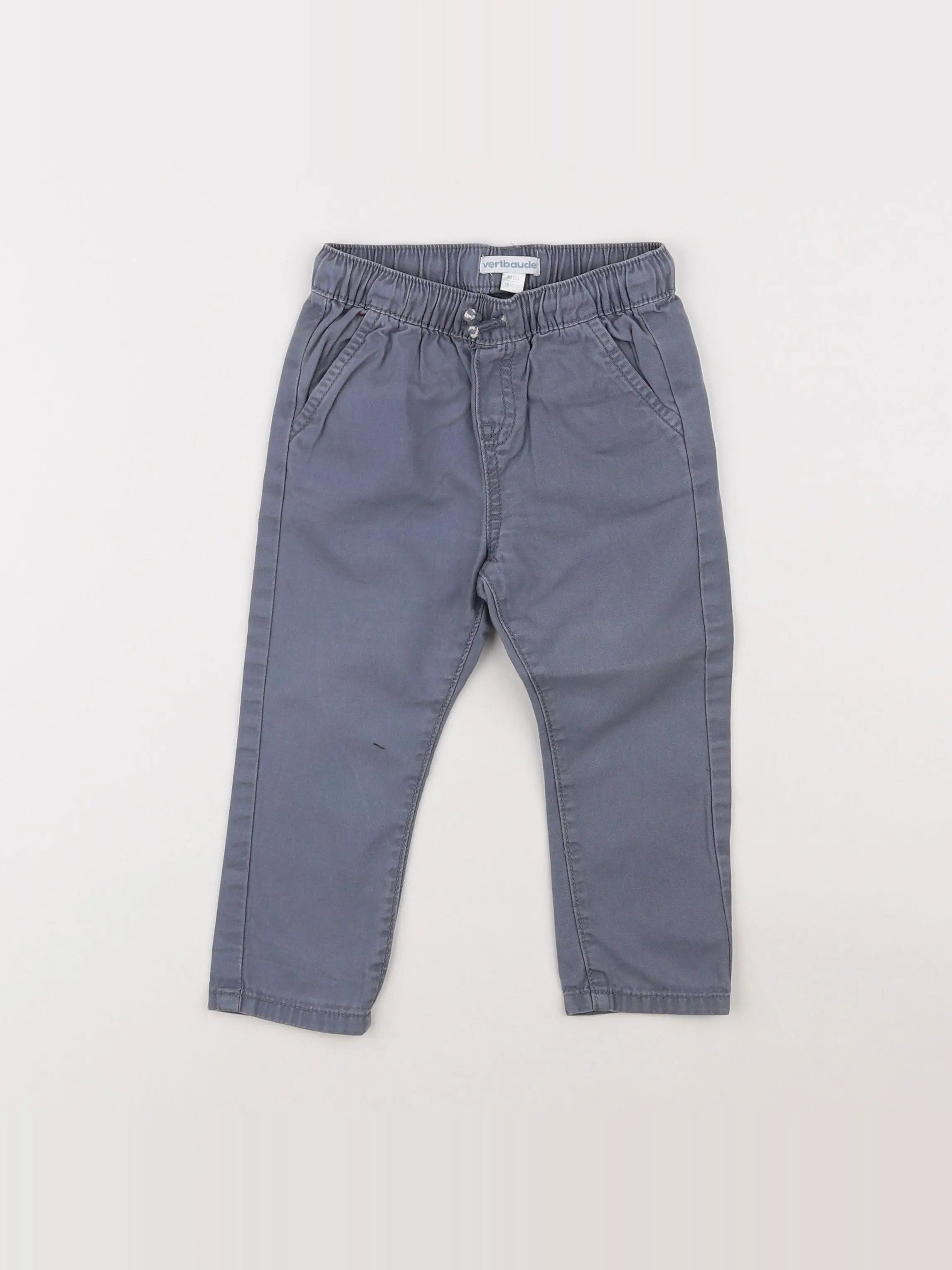 Vertbaudet - pantalon gris - 18 mois