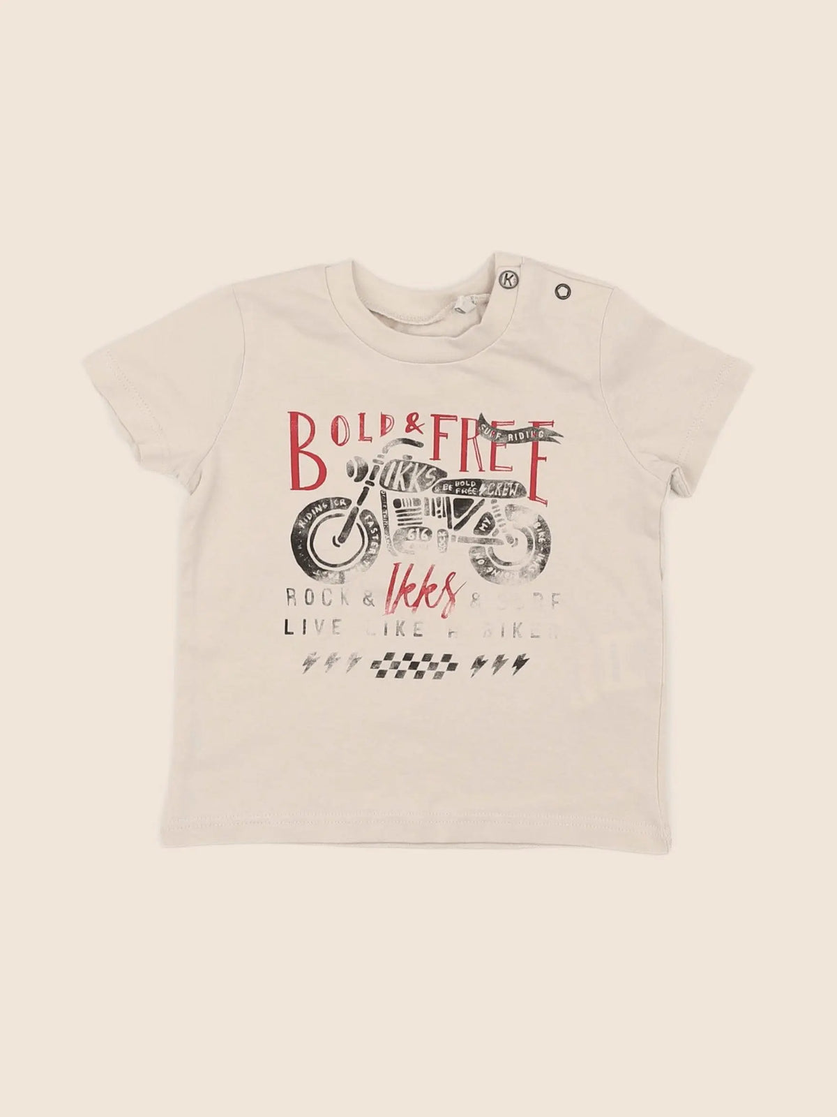 IKKS - tee-shirt beige - 6 mois