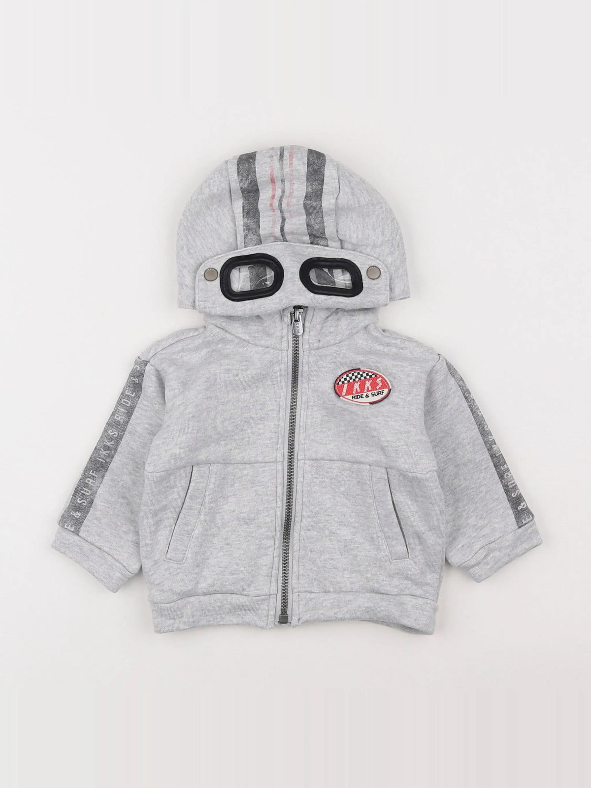 IKKS - sweat gris - 6 mois