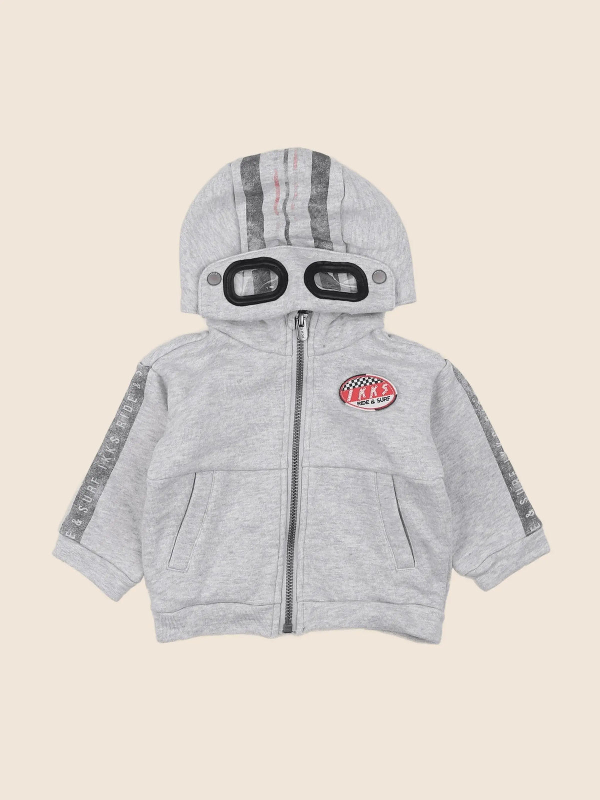 IKKS - sweat gris - 6 mois