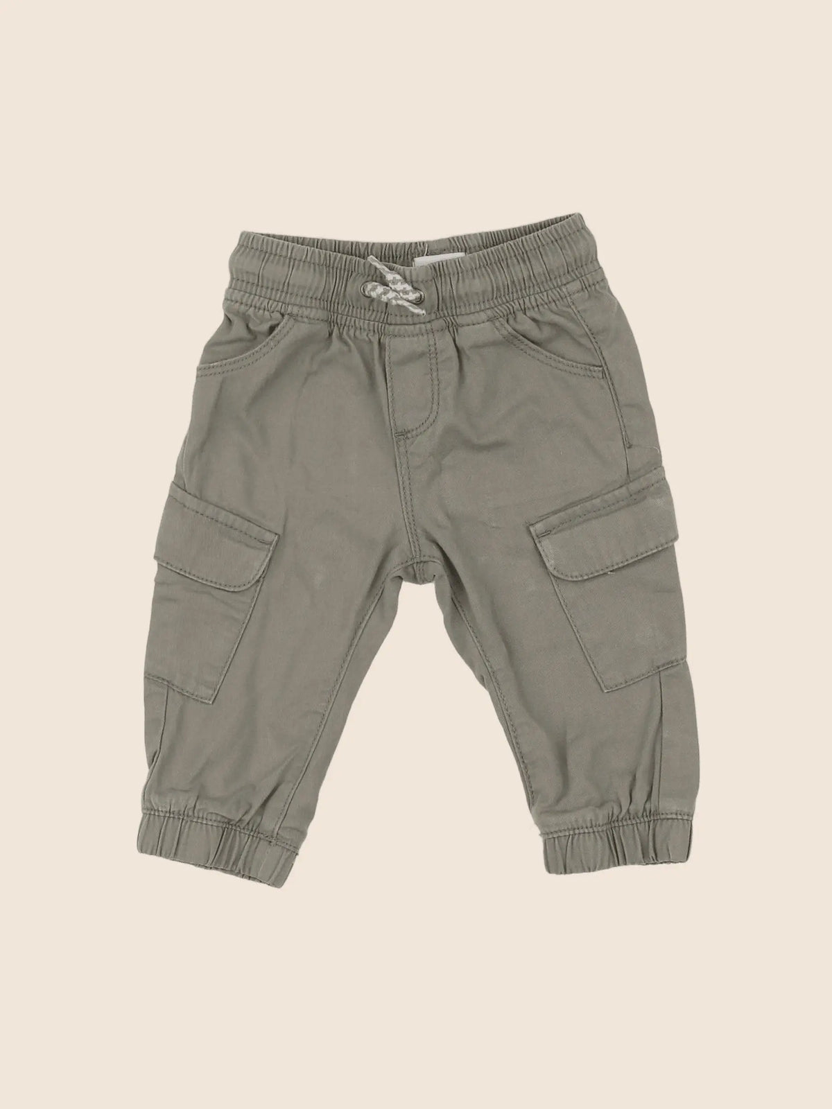 Vertbaudet - pantalon vert - 9 mois