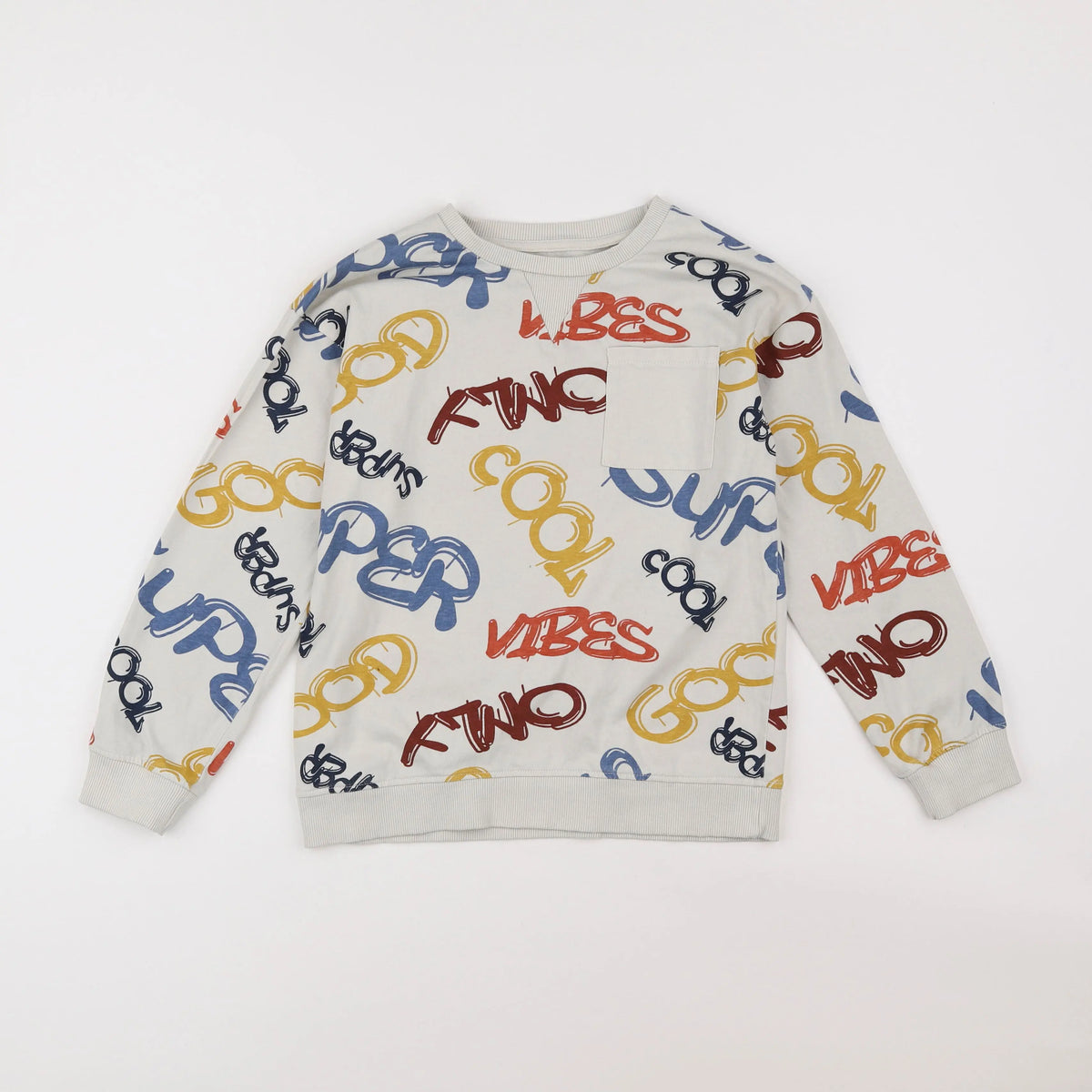 Vertbaudet - tee-shirt beige - 10 ans