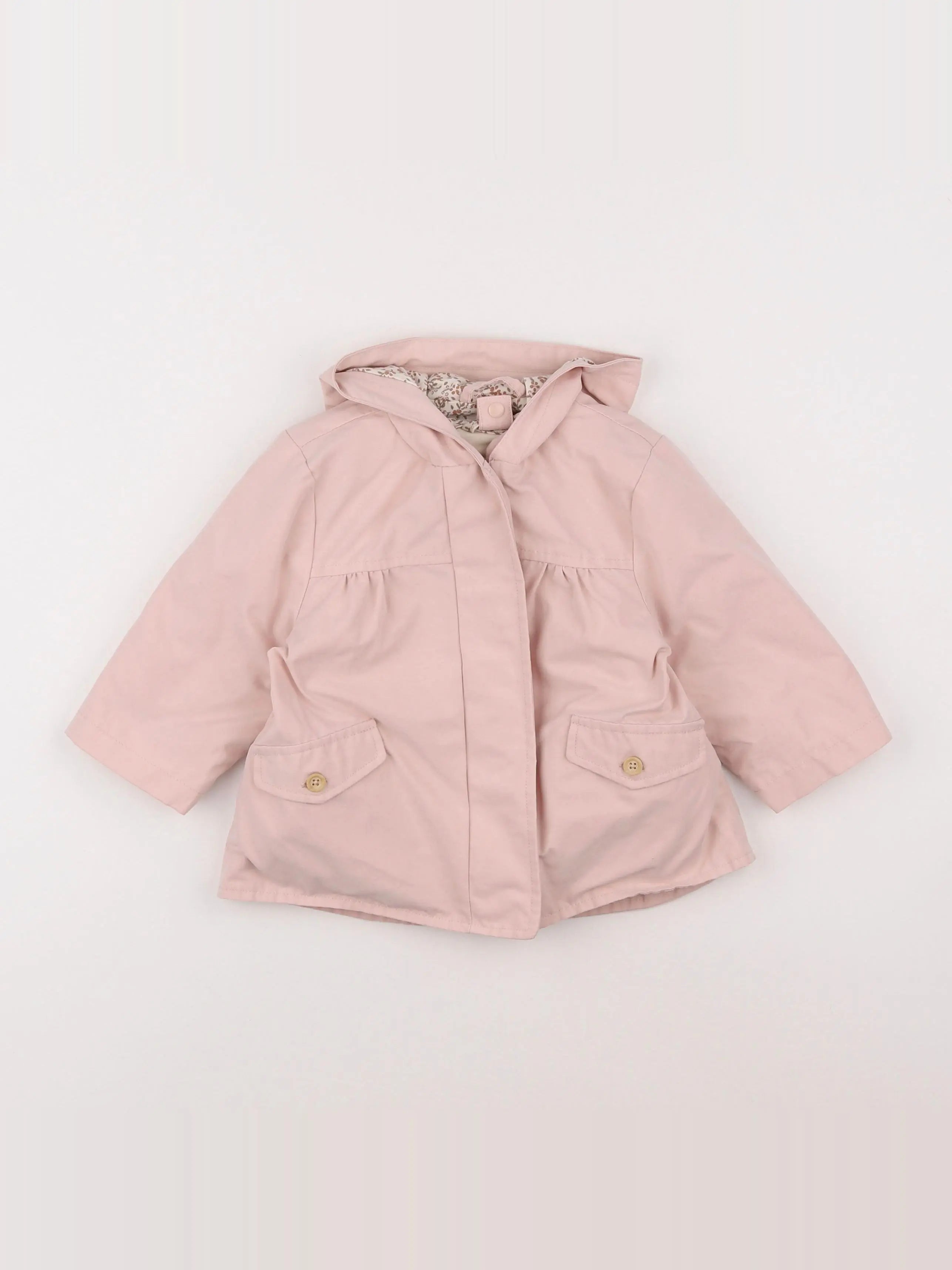 Vertbaudet - imperméable rose - 12 mois