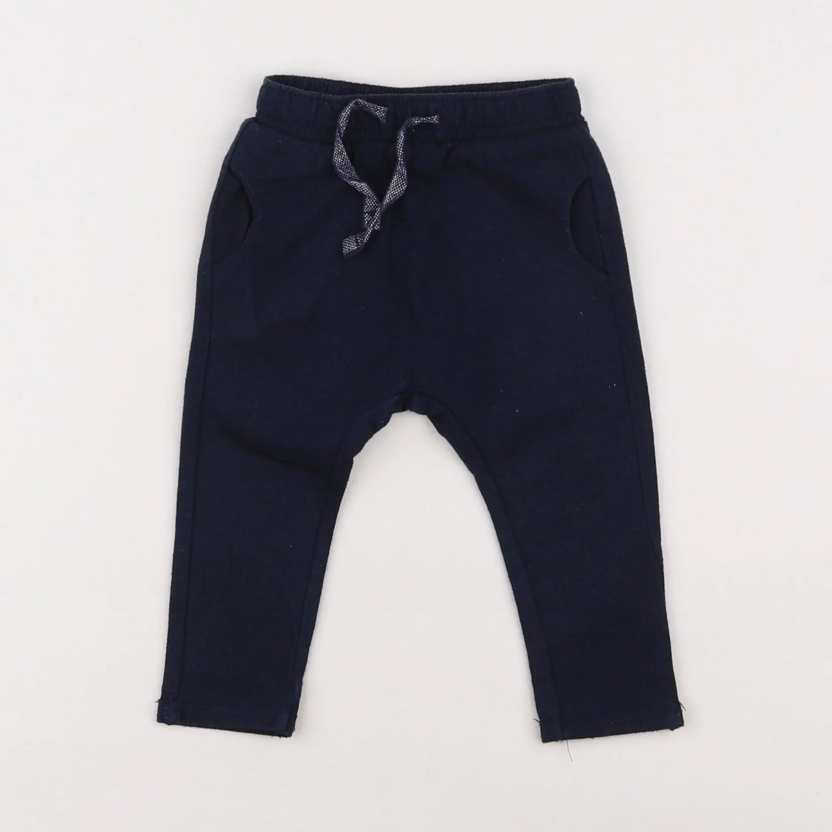 Vertbaudet - sarouel bleu, argent - 6 mois