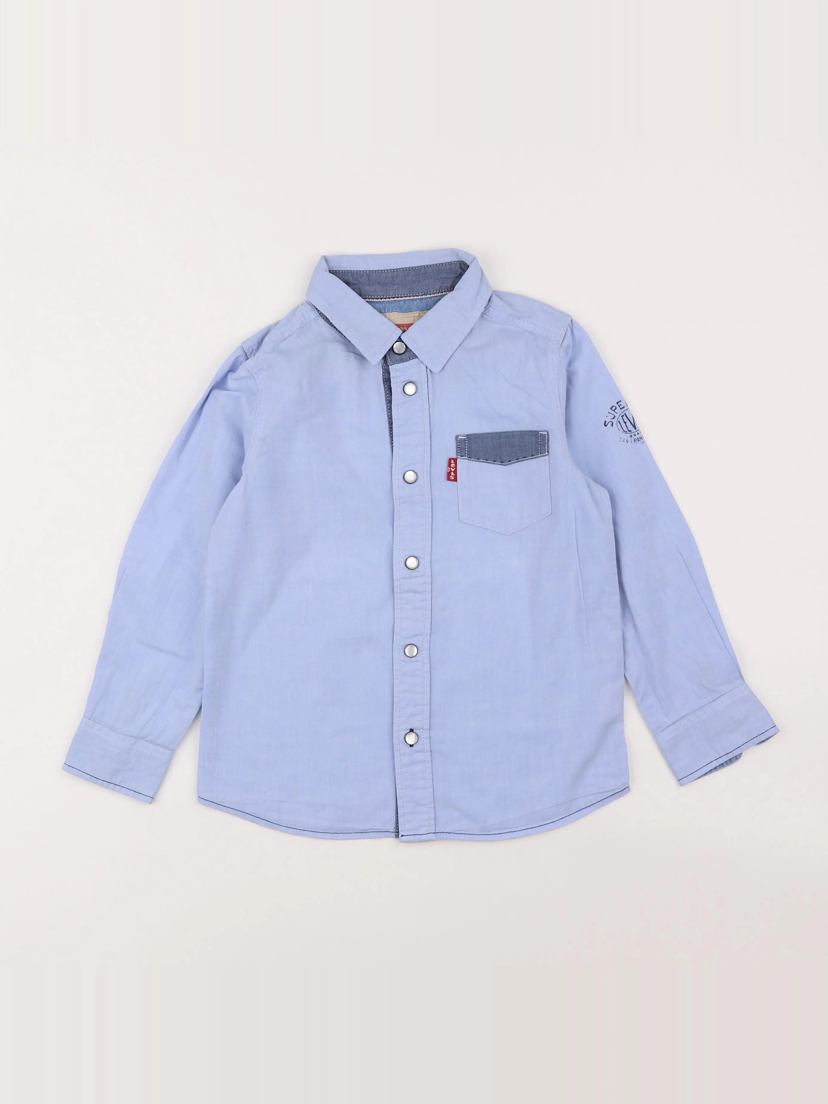 Levi's - chemise bleu - 6 ans
