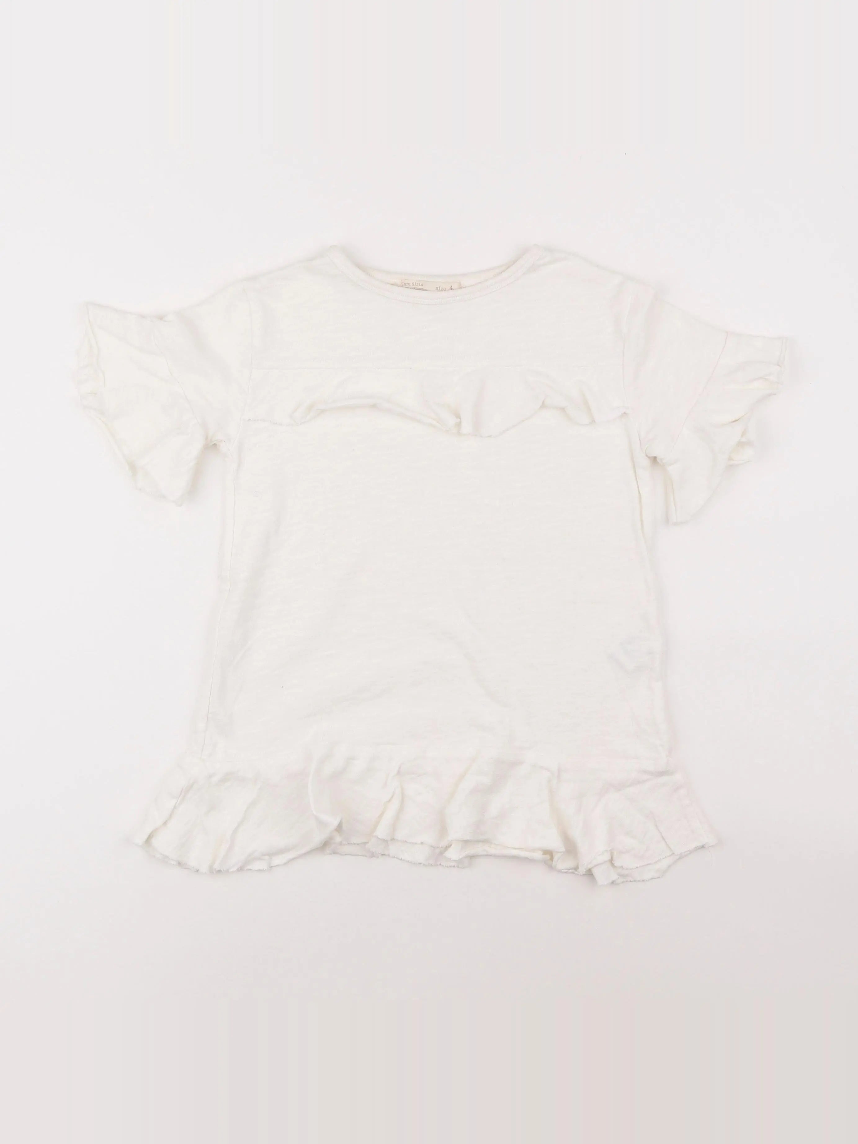 Zara - robe blanc - 4 ans