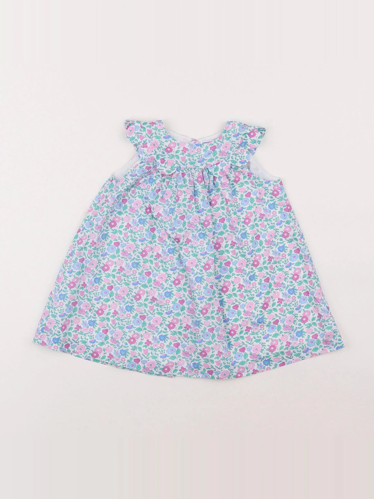 Jacadi - robe liberty bleu - 12 mois