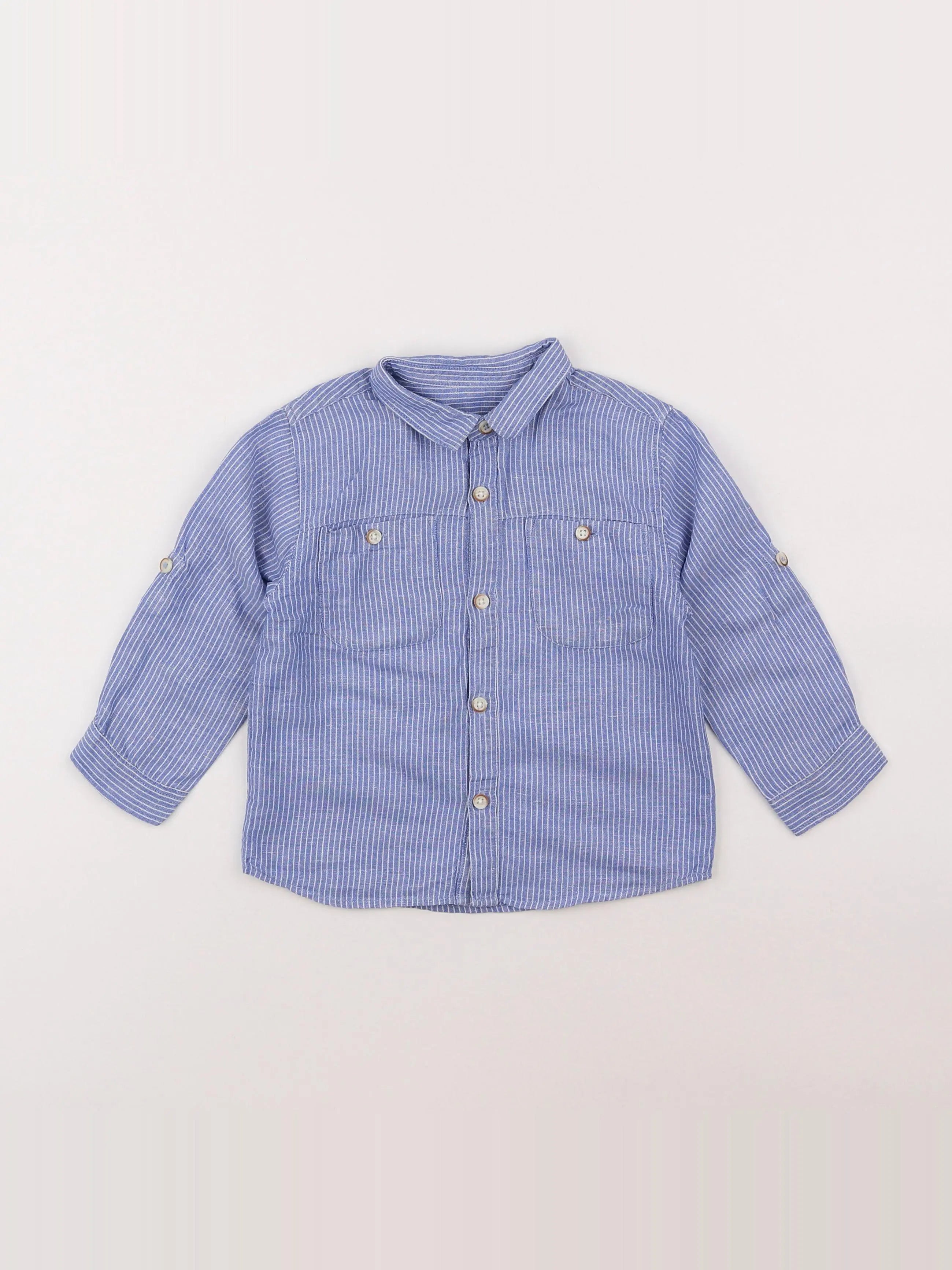 Zara - chemise bleu - 18 mois à 2 ans