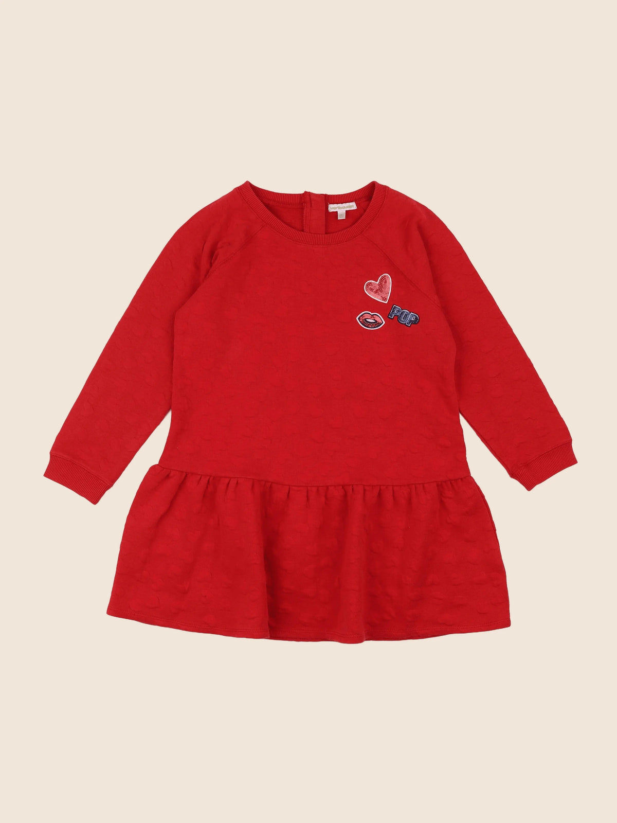 Vertbaudet - robe rouge - 8 ans