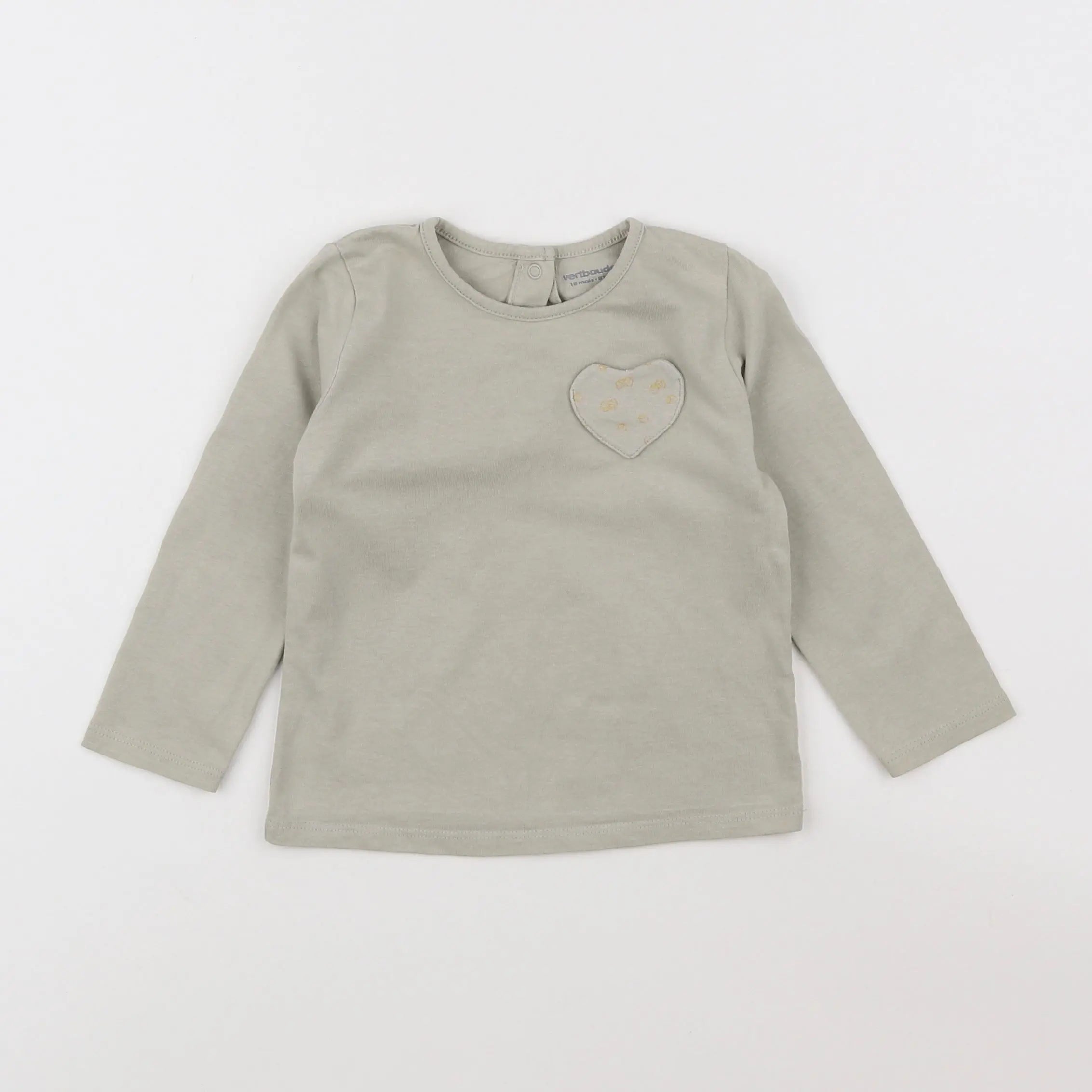 Vertbaudet - tee-shirt vert - 18 mois