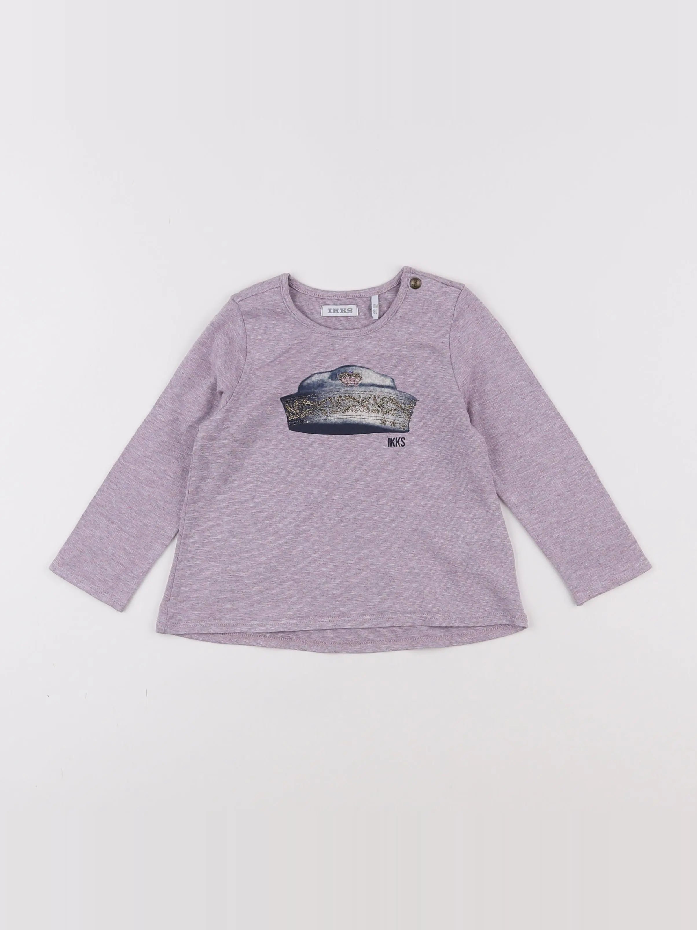 IKKS - tee-shirt violet - 18 mois
