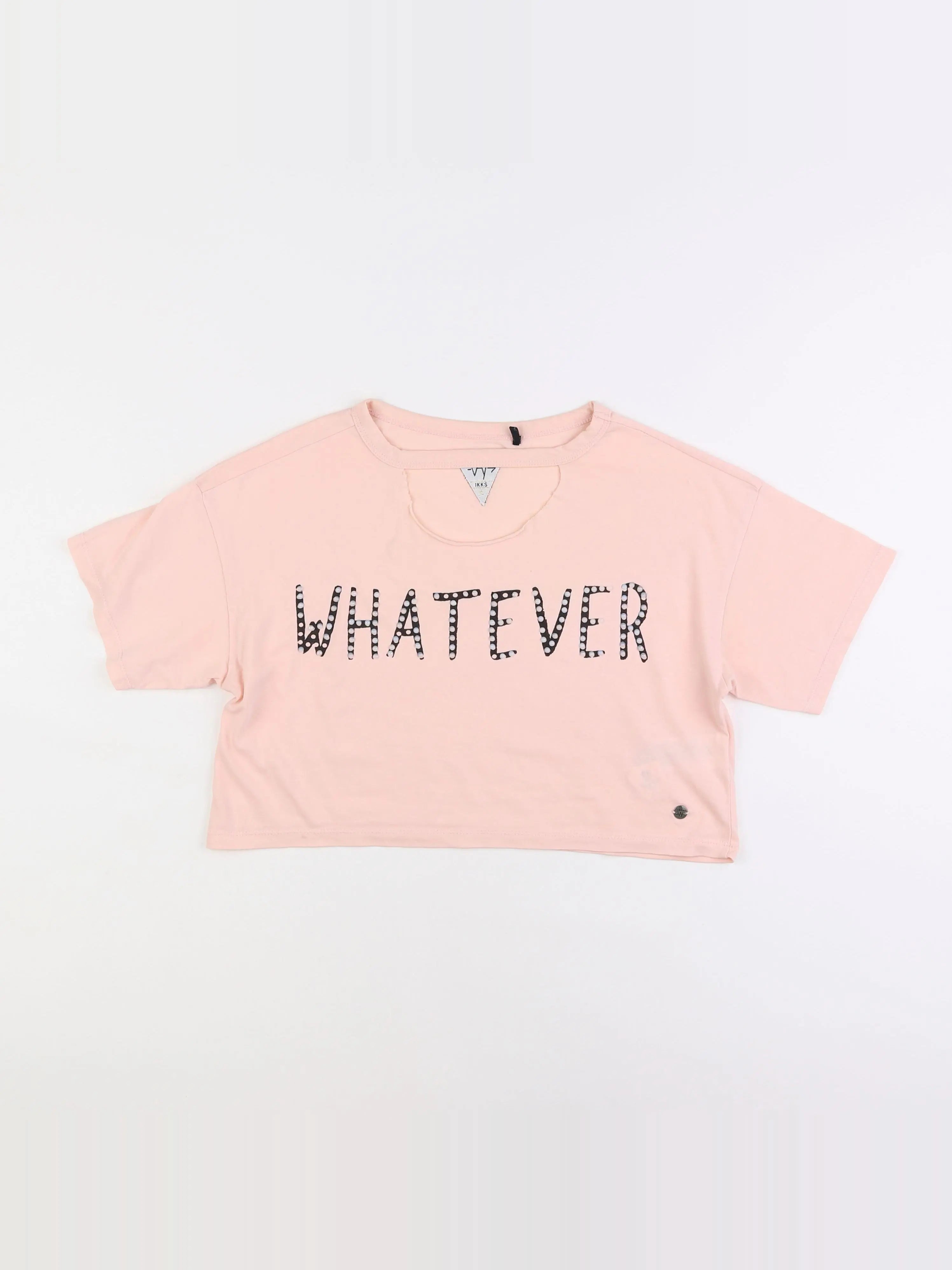 IKKS - tee-shirt rose - 10 ans