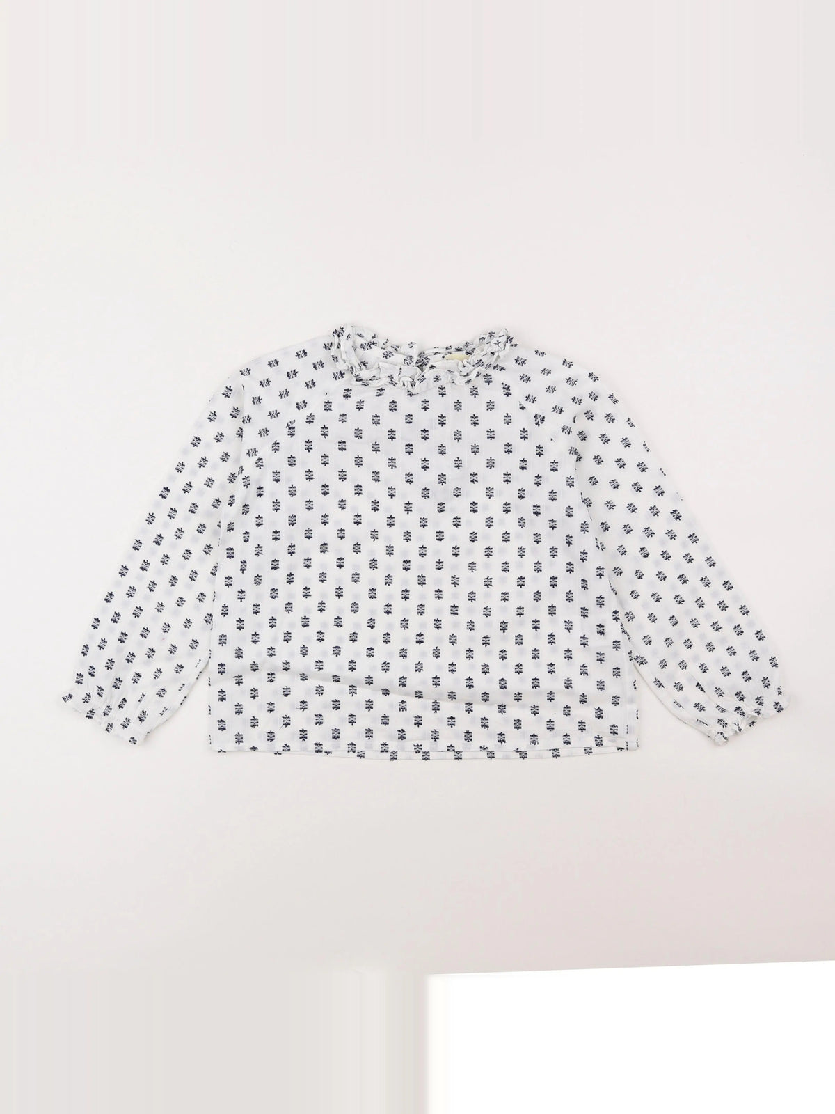 Bandits à la crème - blouse blanc, bleu - 6 ans