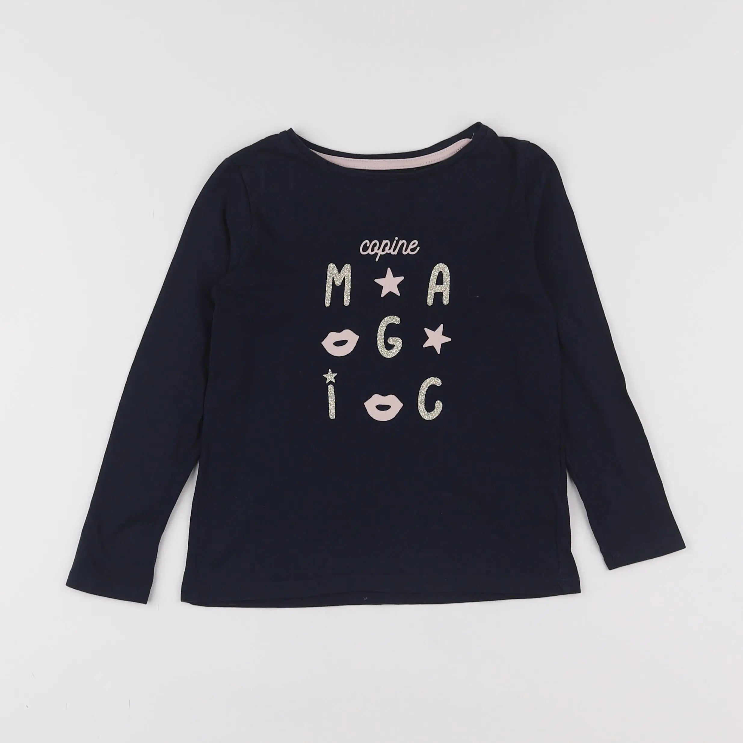 Vertbaudet - tee-shirt bleu - 5 ans