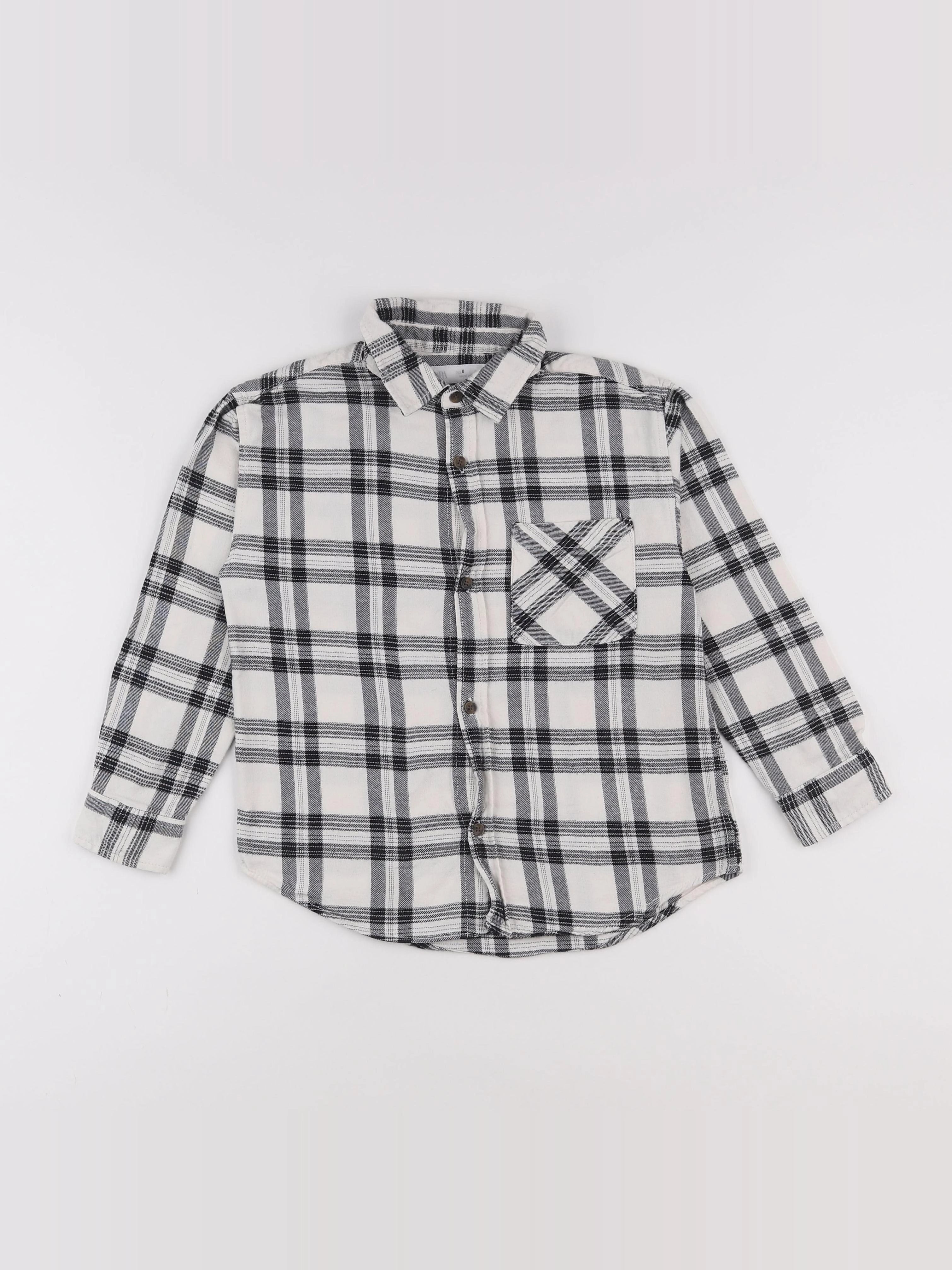 Zara - chemise blanc, noir - 6 ans