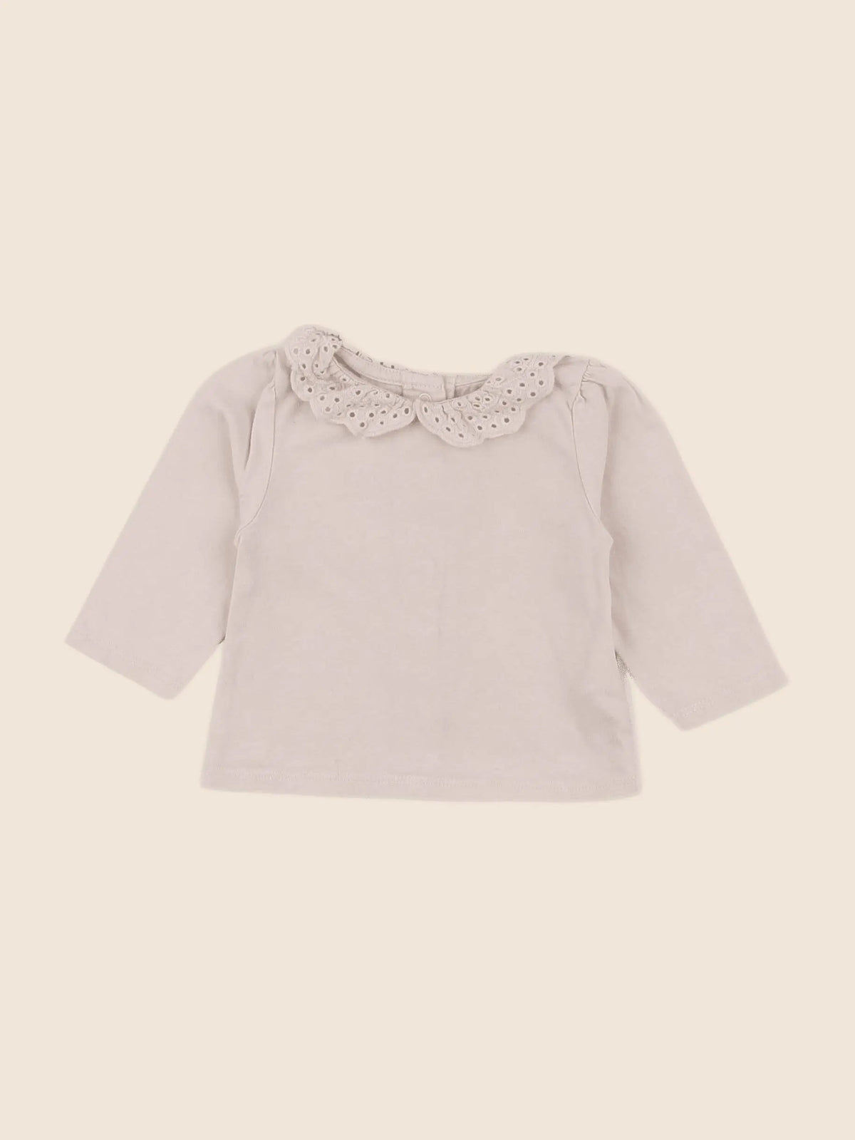 Vertbaudet - tee-shirt beige - 3 mois