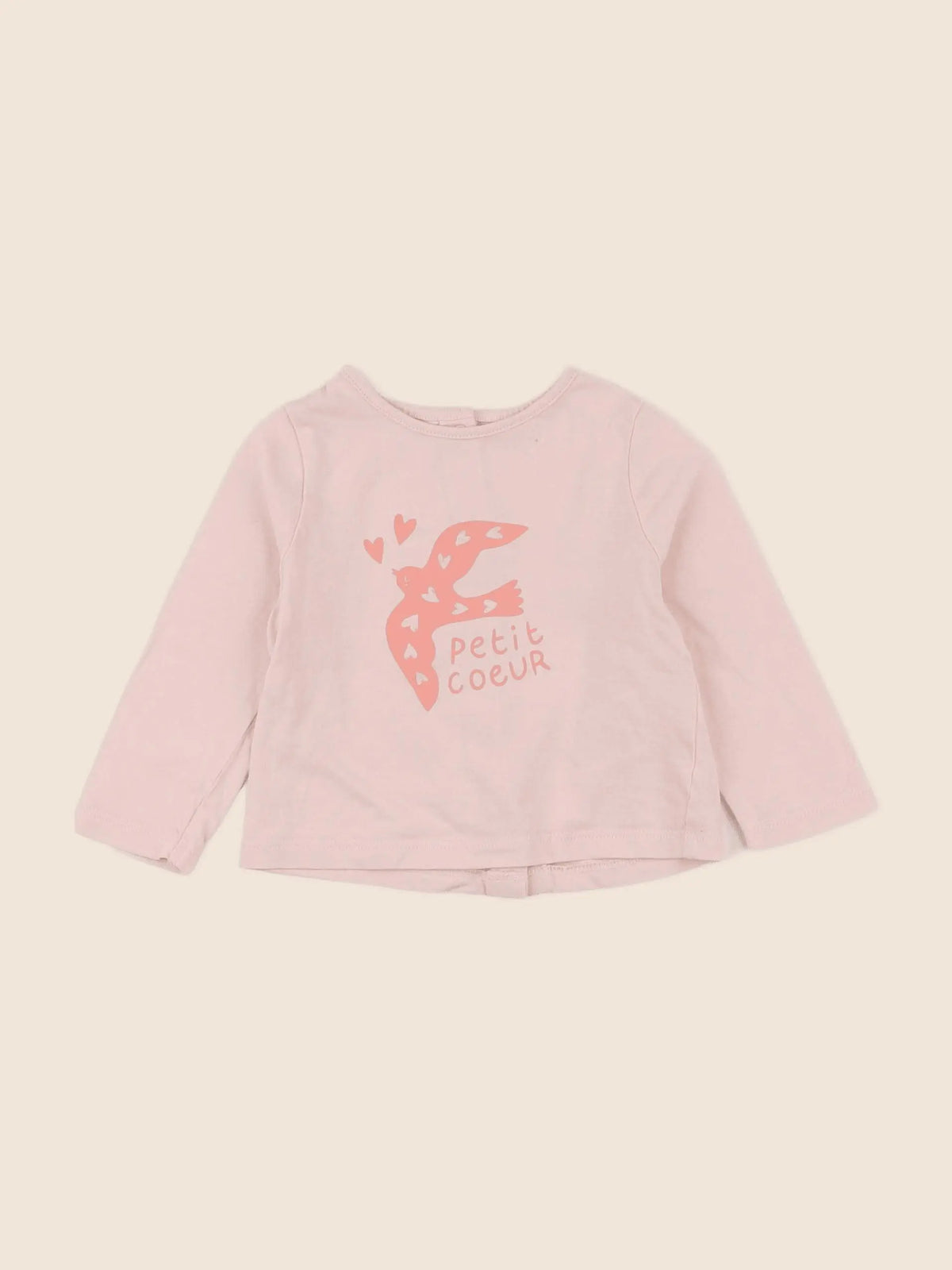 Vertbaudet - tee-shirt rose - 6 mois