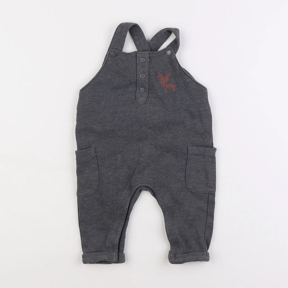 Vertbaudet - combinaison gris - 9 mois