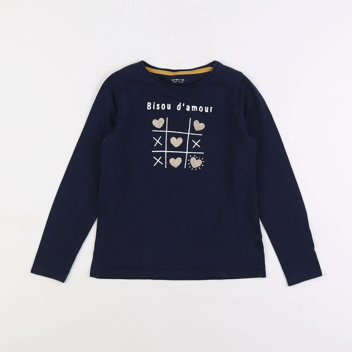 Vertbaudet - tee-shirt bleu - 8 ans