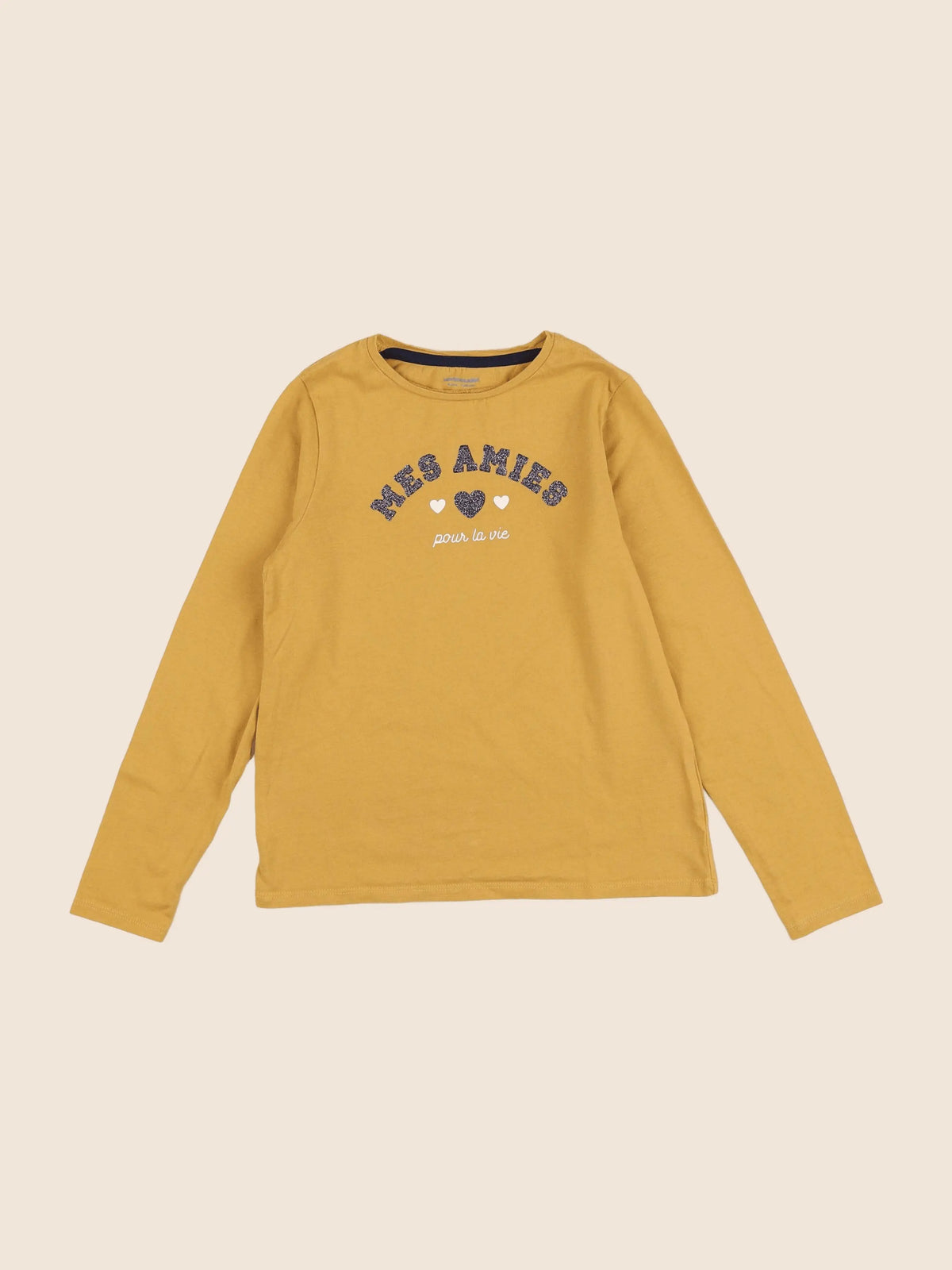 Vertbaudet - tee-shirt jaune - 8 ans