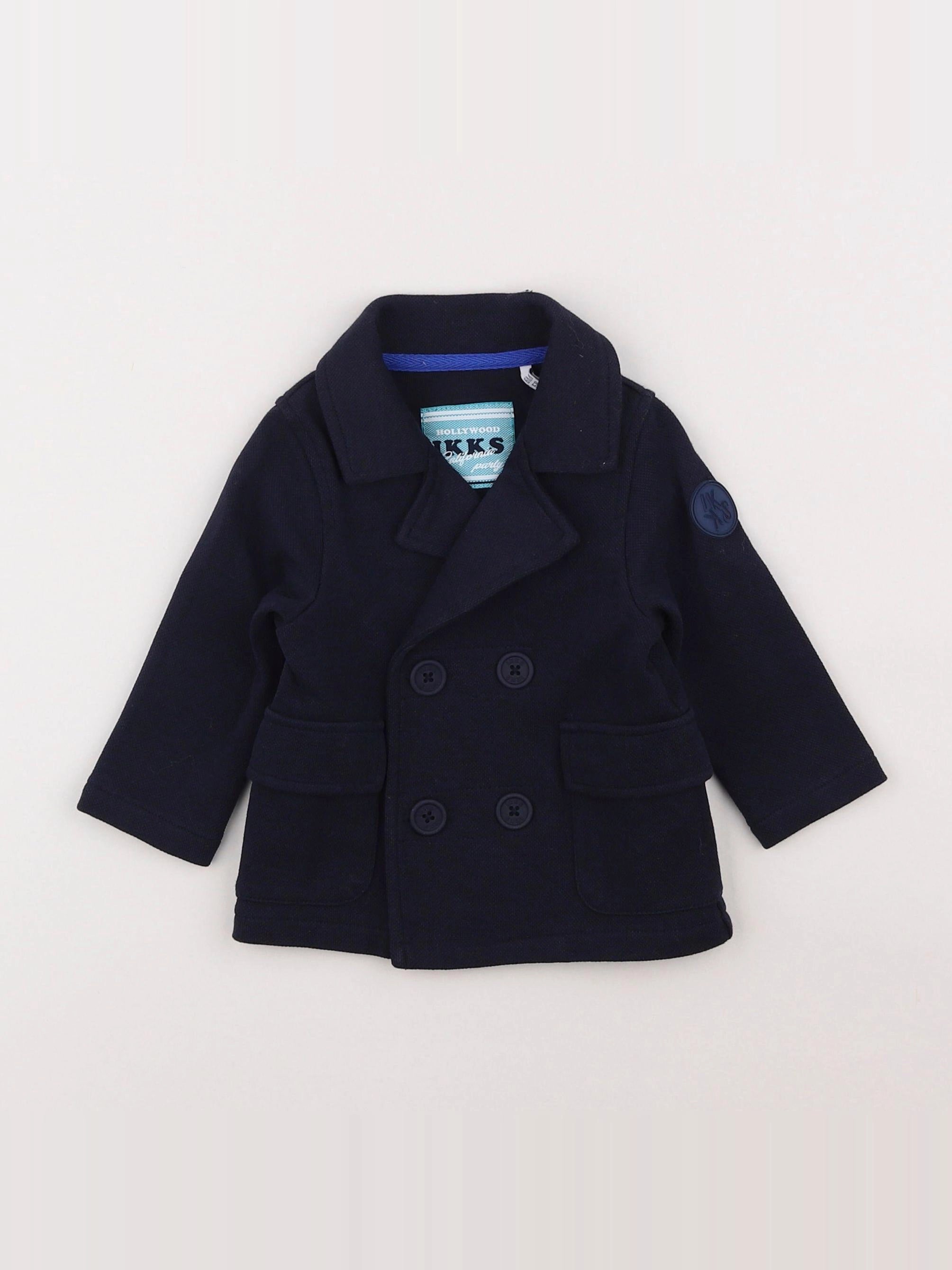 IKKS - veste imprimé au dos bleu - 6 mois