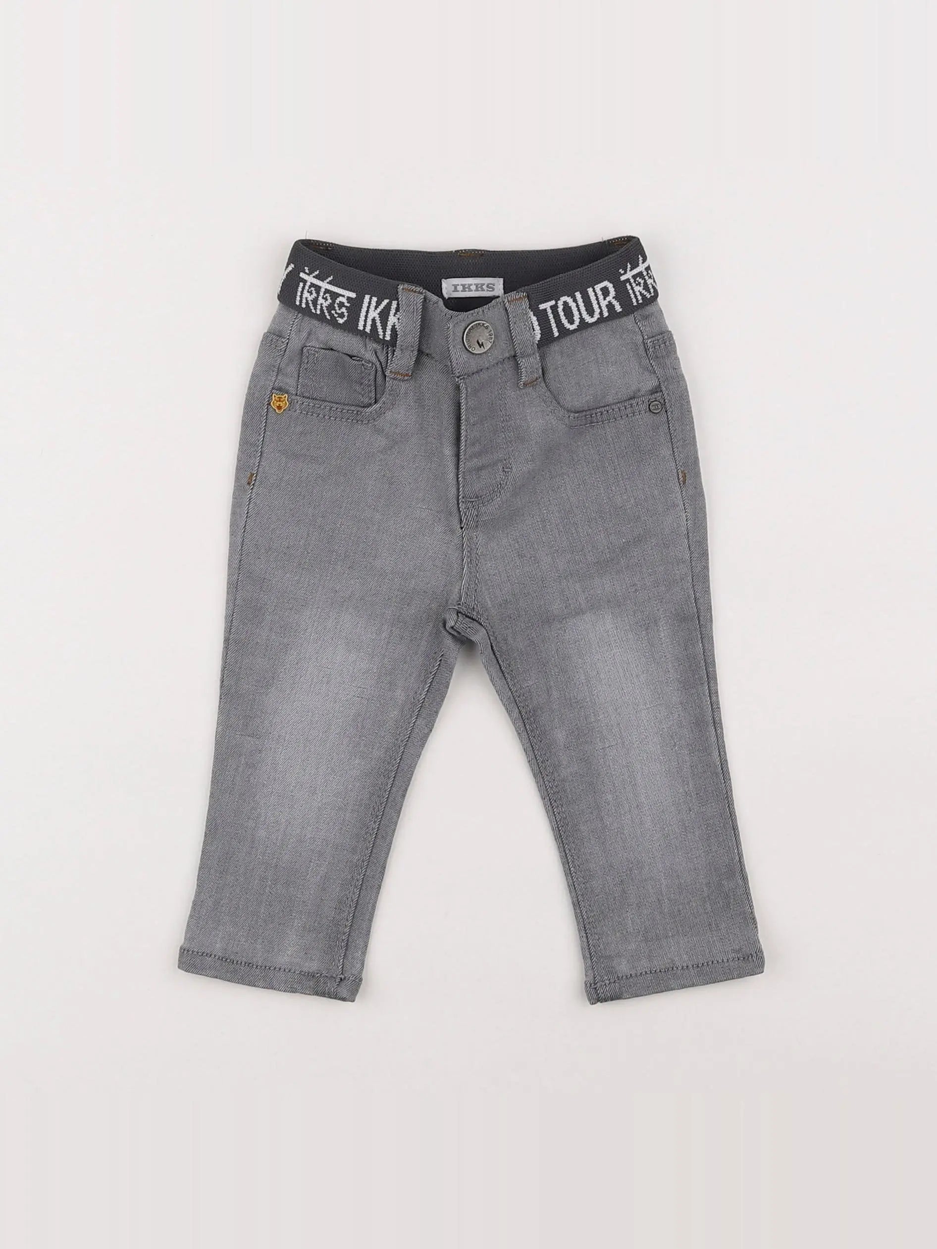 IKKS - jean gris - 6 mois