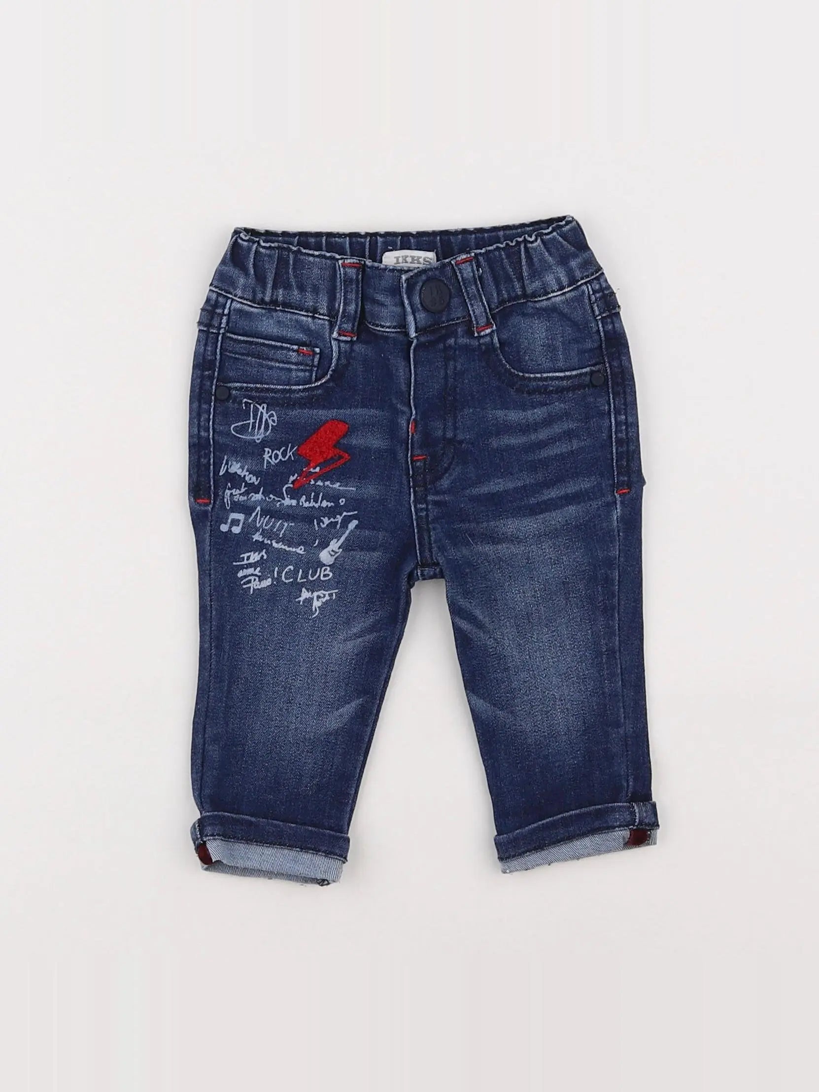 IKKS - jean bleu - 3 mois