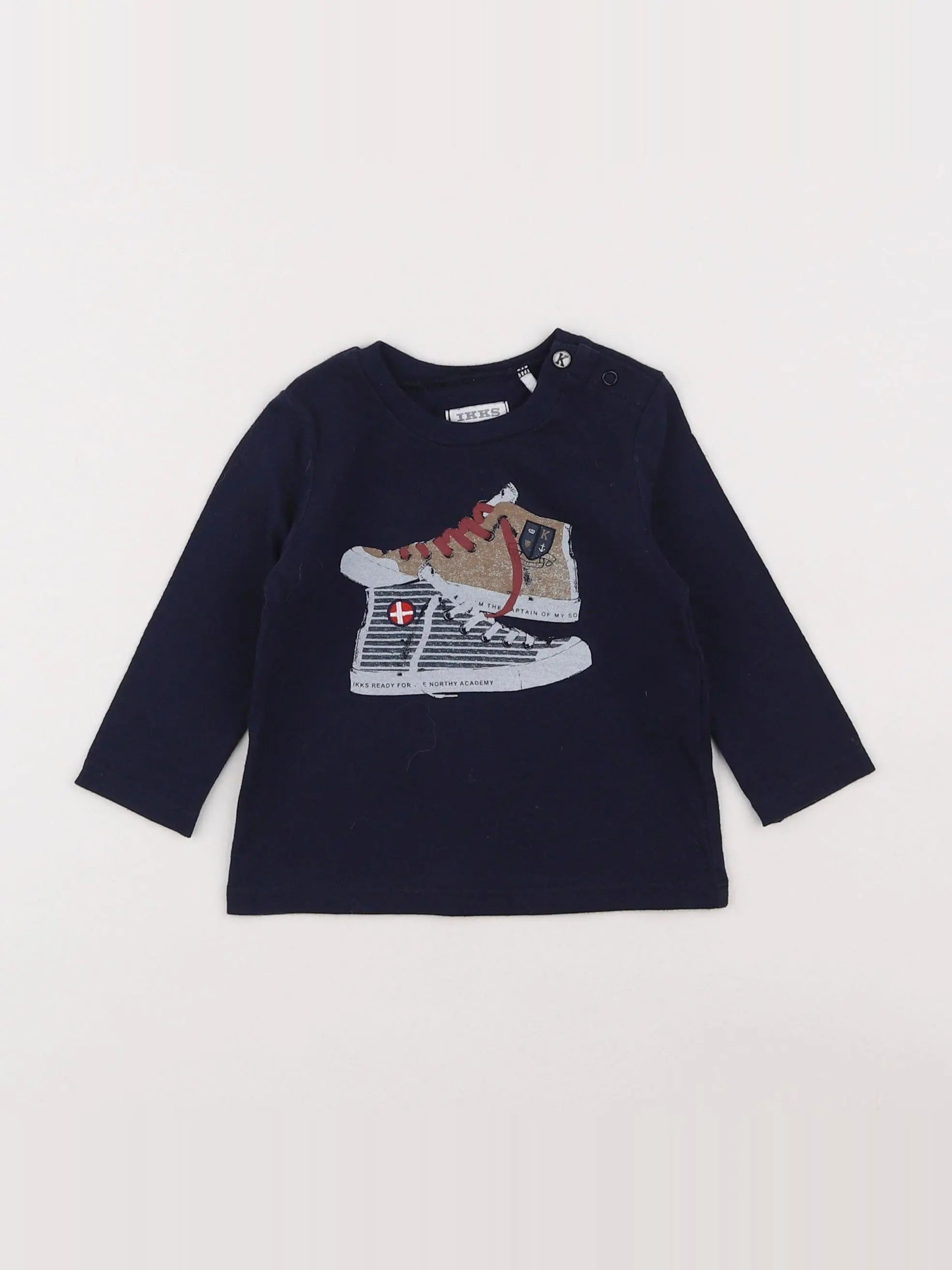 IKKS - tee-shirt bleu - 6 mois