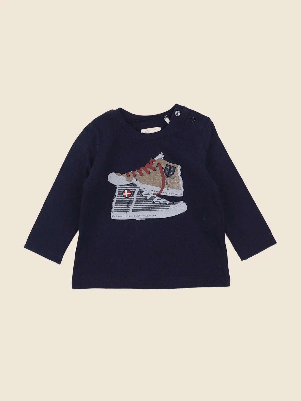 IKKS - tee-shirt bleu - 6 mois