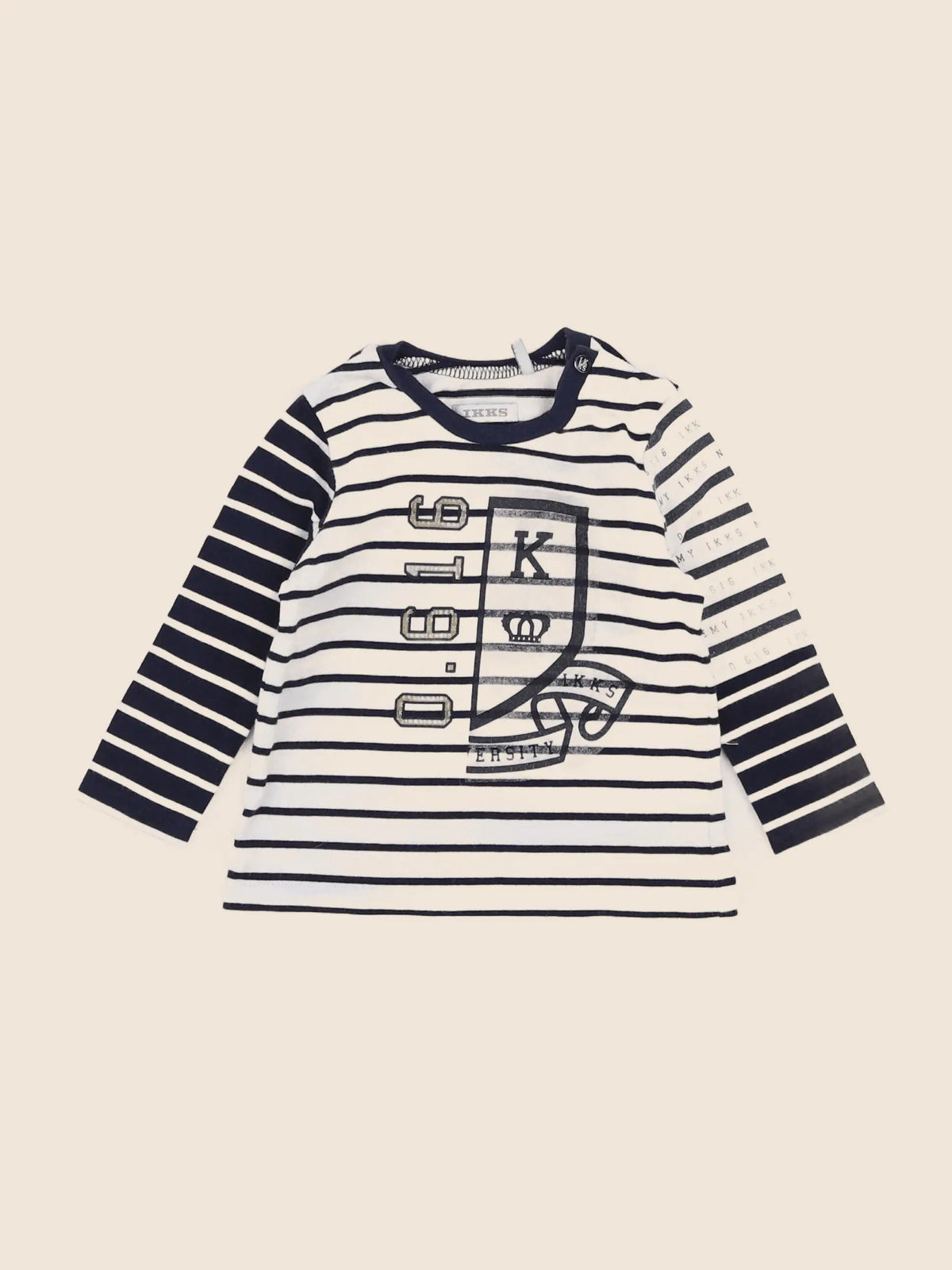 IKKS - tee-shirt bleu - 6 mois