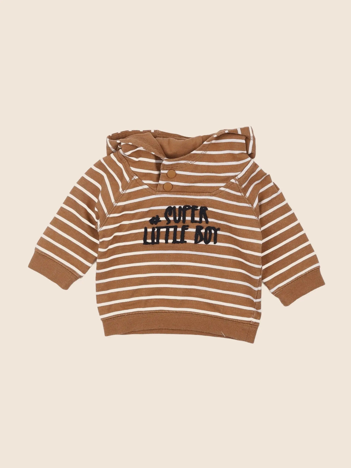 Vertbaudet - sweat marron - 3 mois
