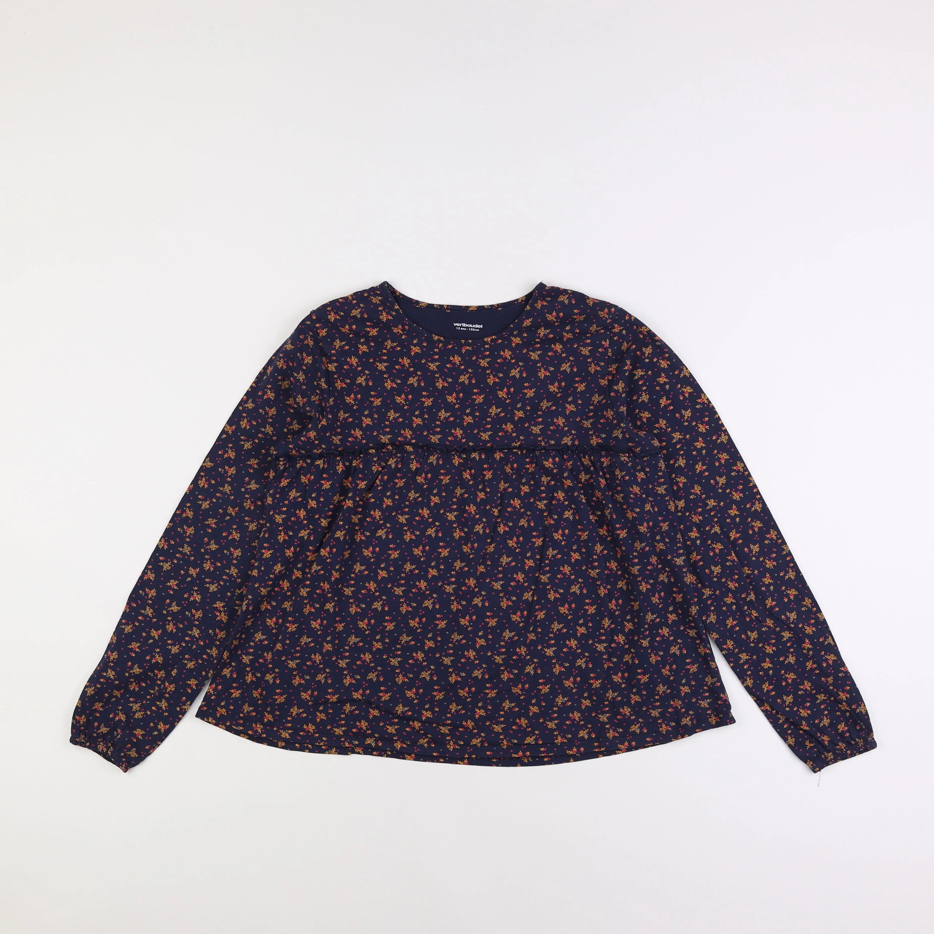 Vertbaudet - tee-shirt bleu - 12 ans