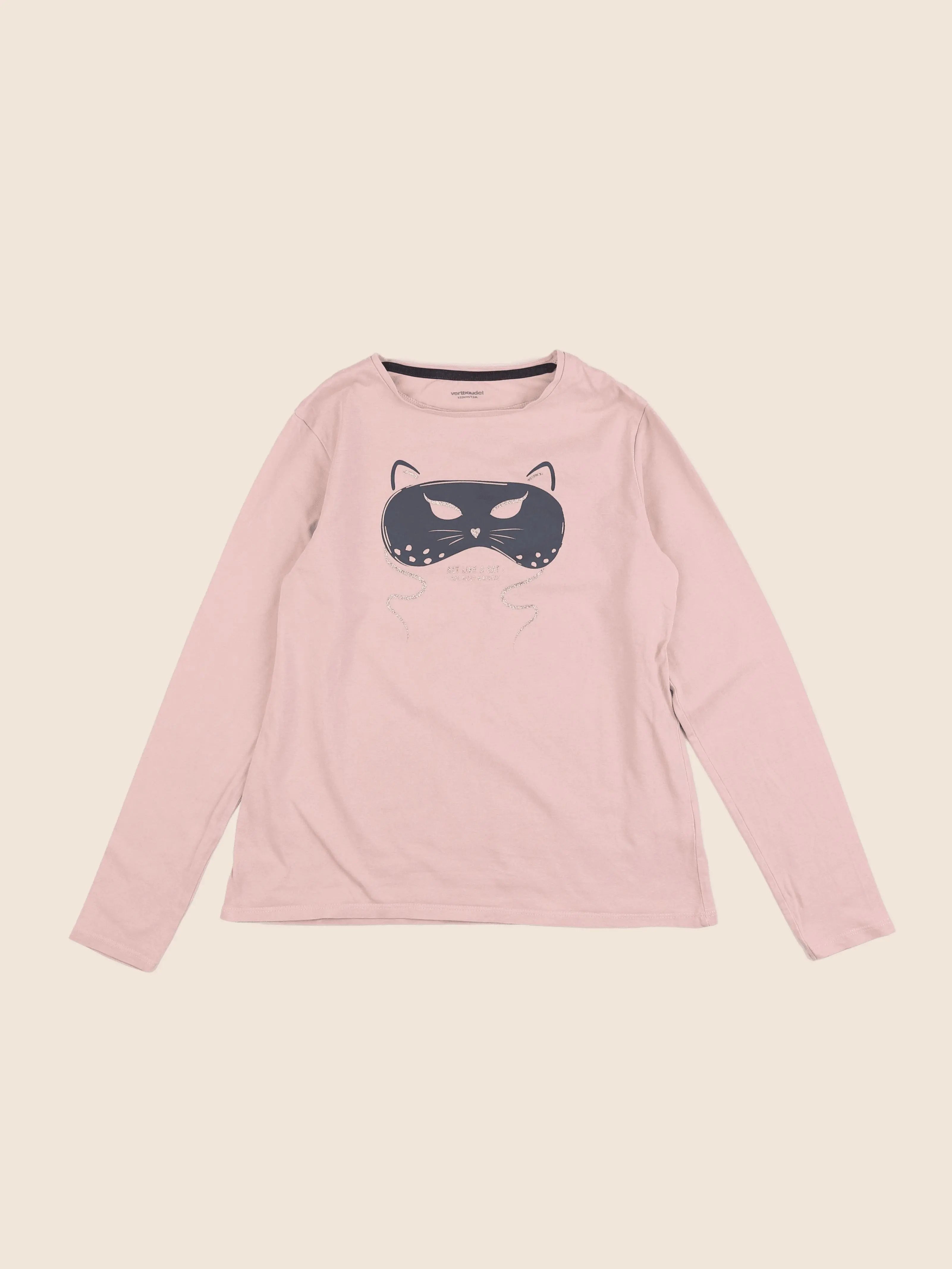 Vertbaudet - tee-shirt rose - 12 ans