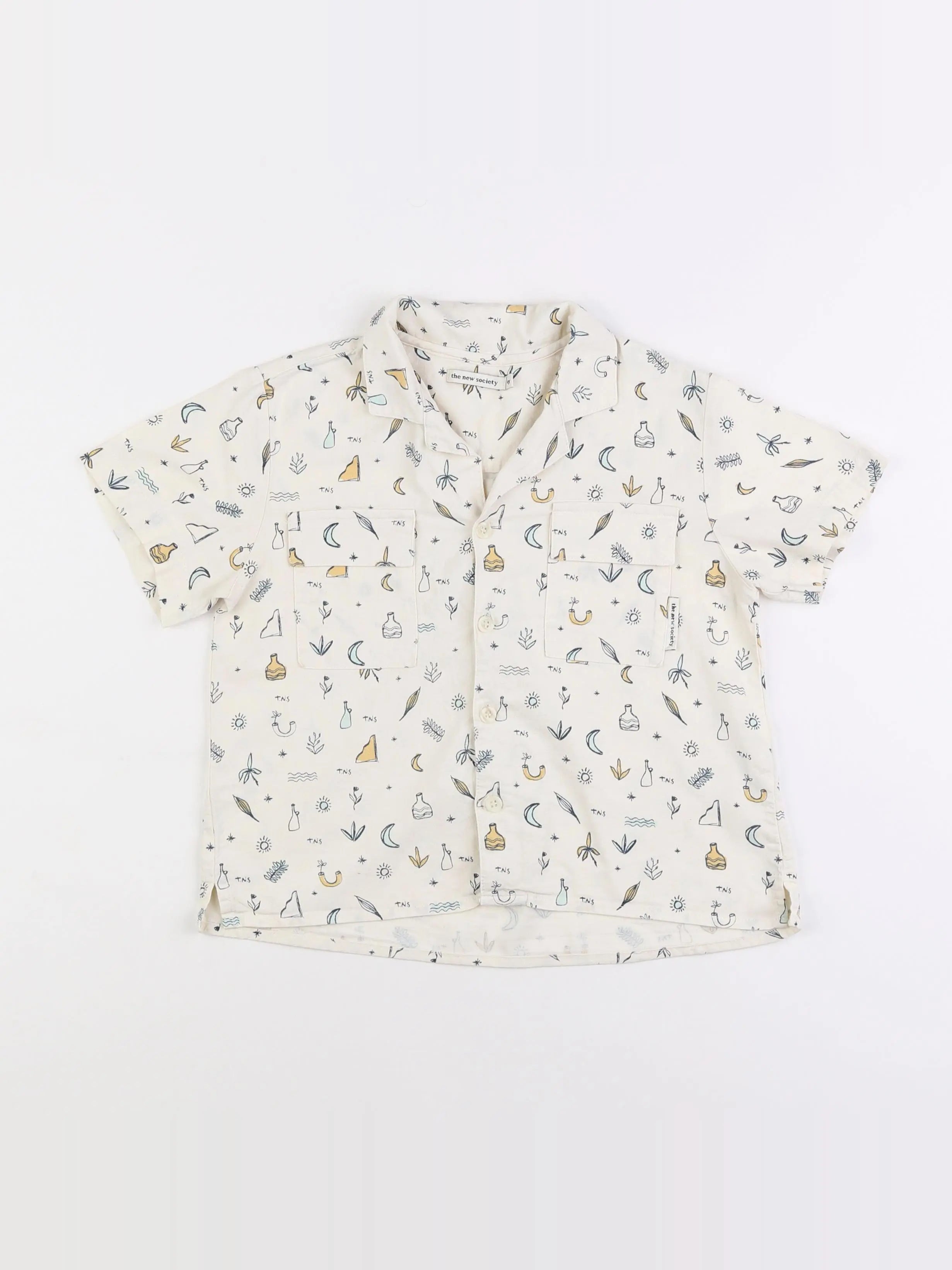 The new society - chemise beige - 6 ans