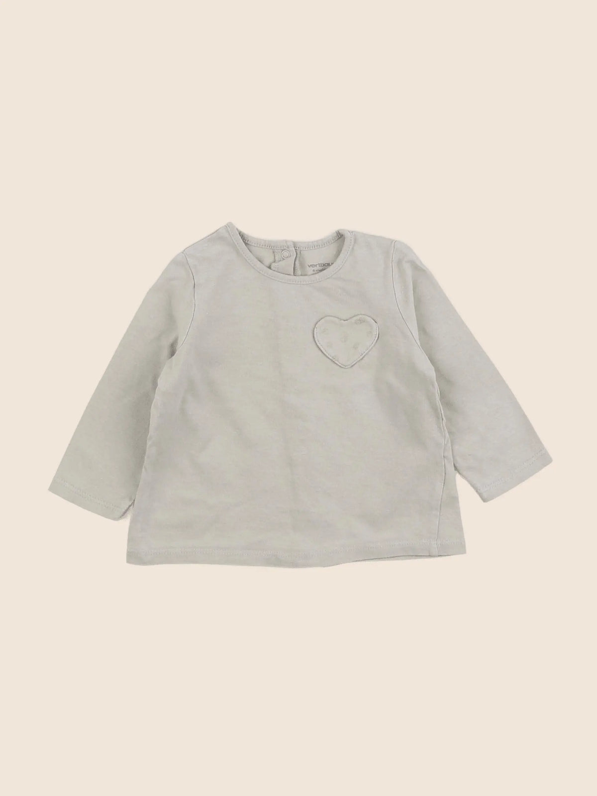 Vertbaudet - tee-shirt vert - 6 mois